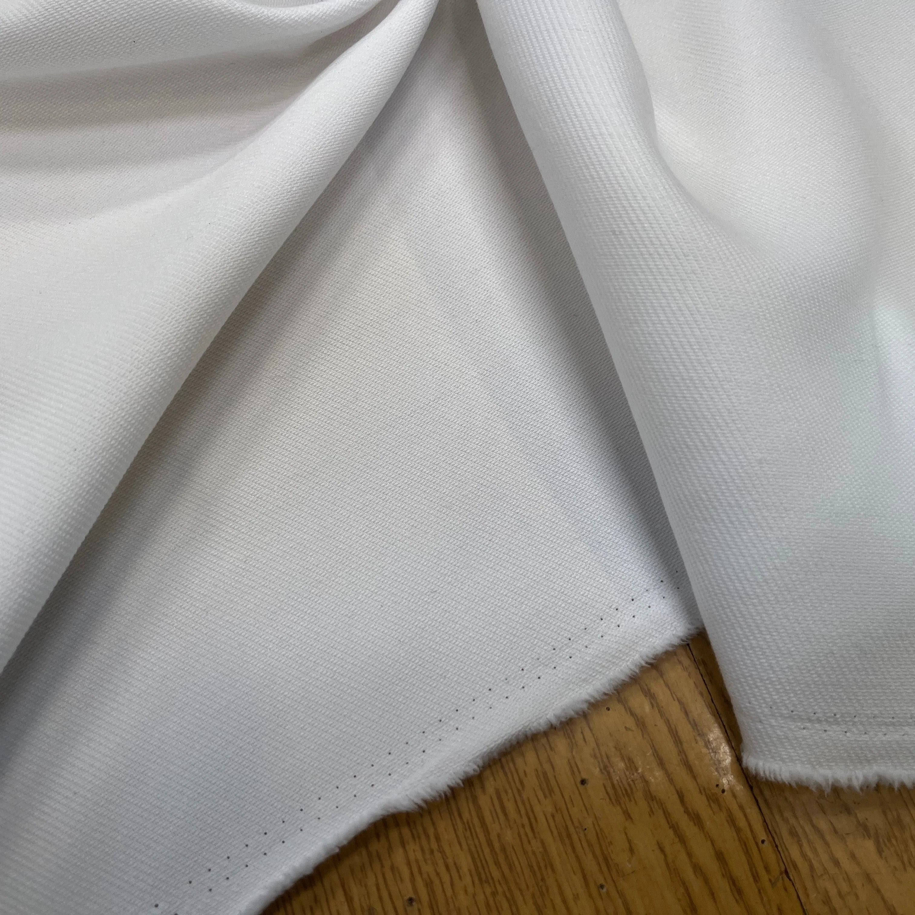 GABARDINE LOURDE SOUPLE BLANCHE 153CM - My Little Coupon