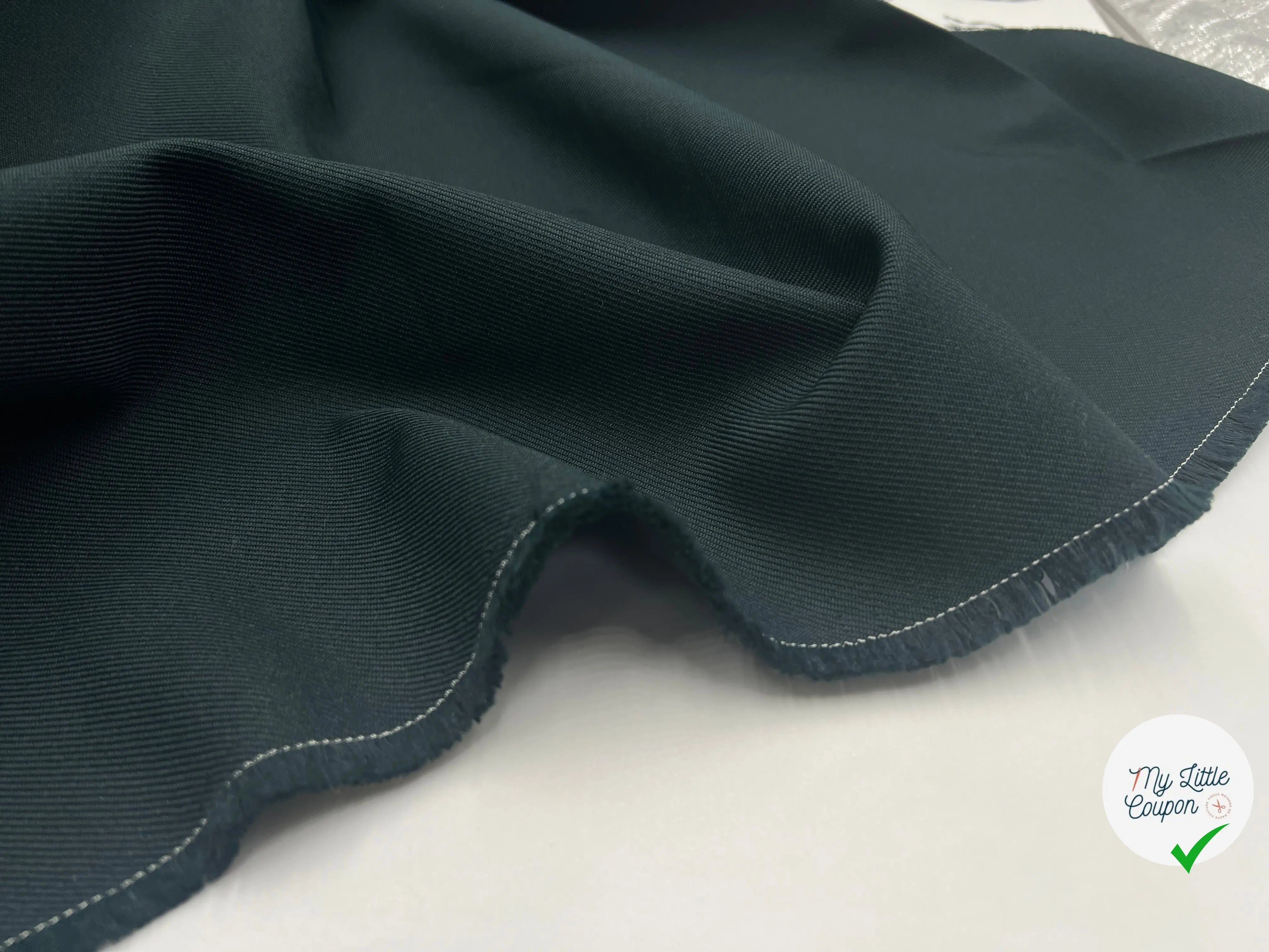 GABARDINE LOURDE STRETCH SAPIN - My Little Coupon - tissu - coudre