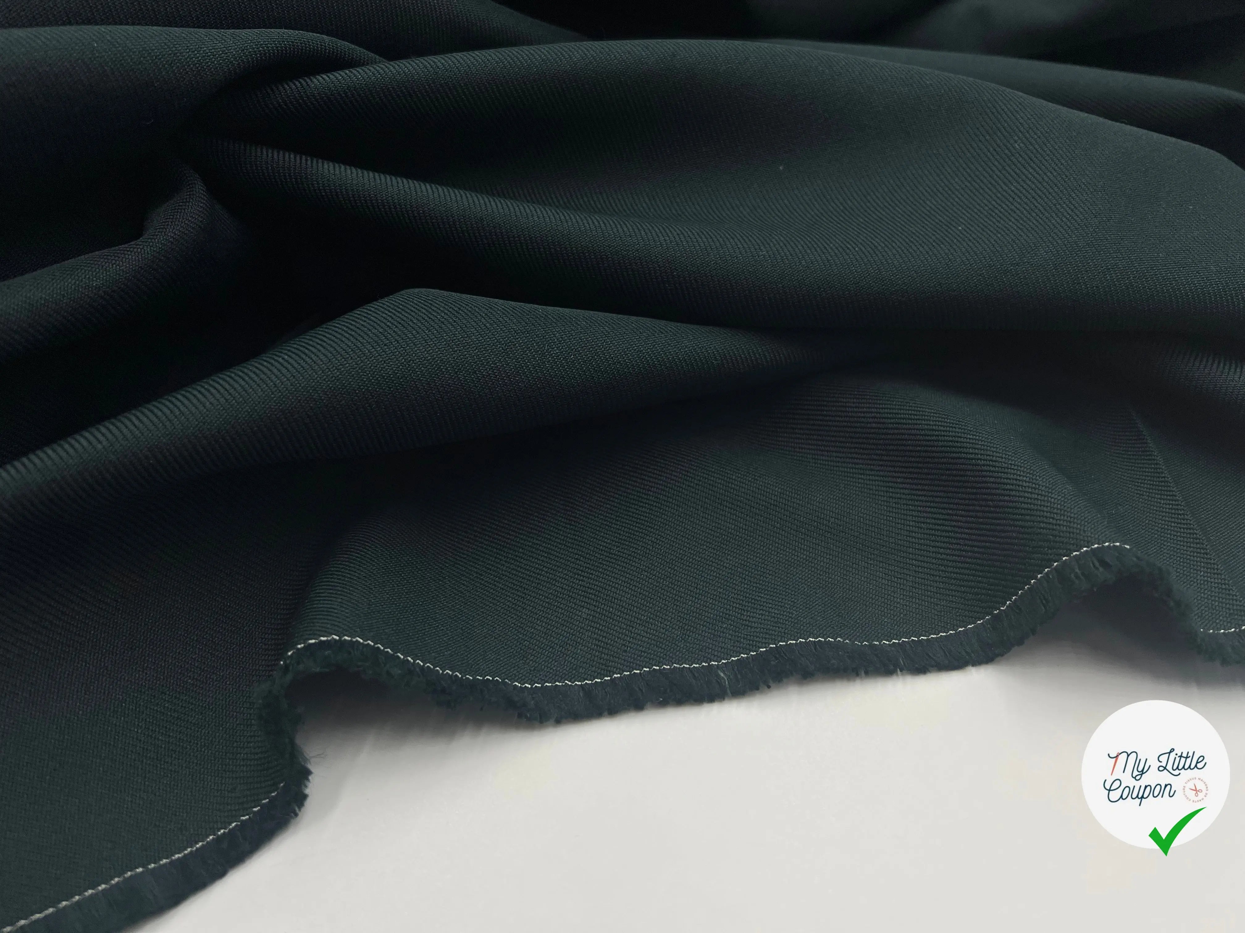 GABARDINE LOURDE STRETCH SAPIN - My Little Coupon - tissu - coudre