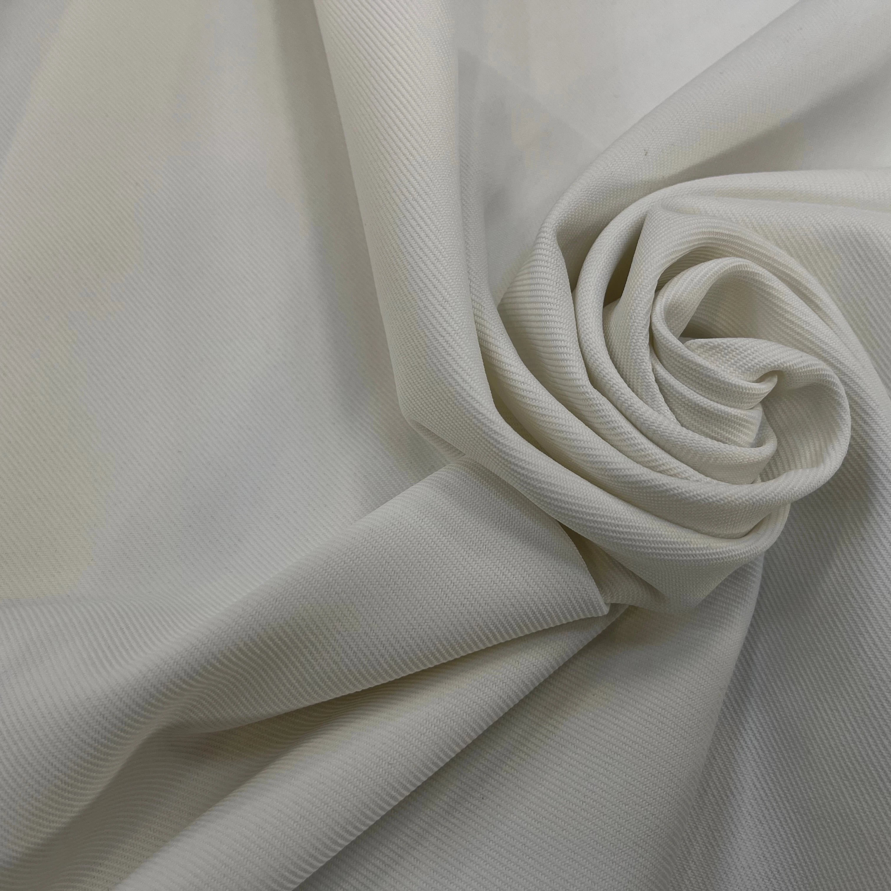 GABARDINE LOURDE STRIÉE BLANCHE JAPAN - My Little Coupon