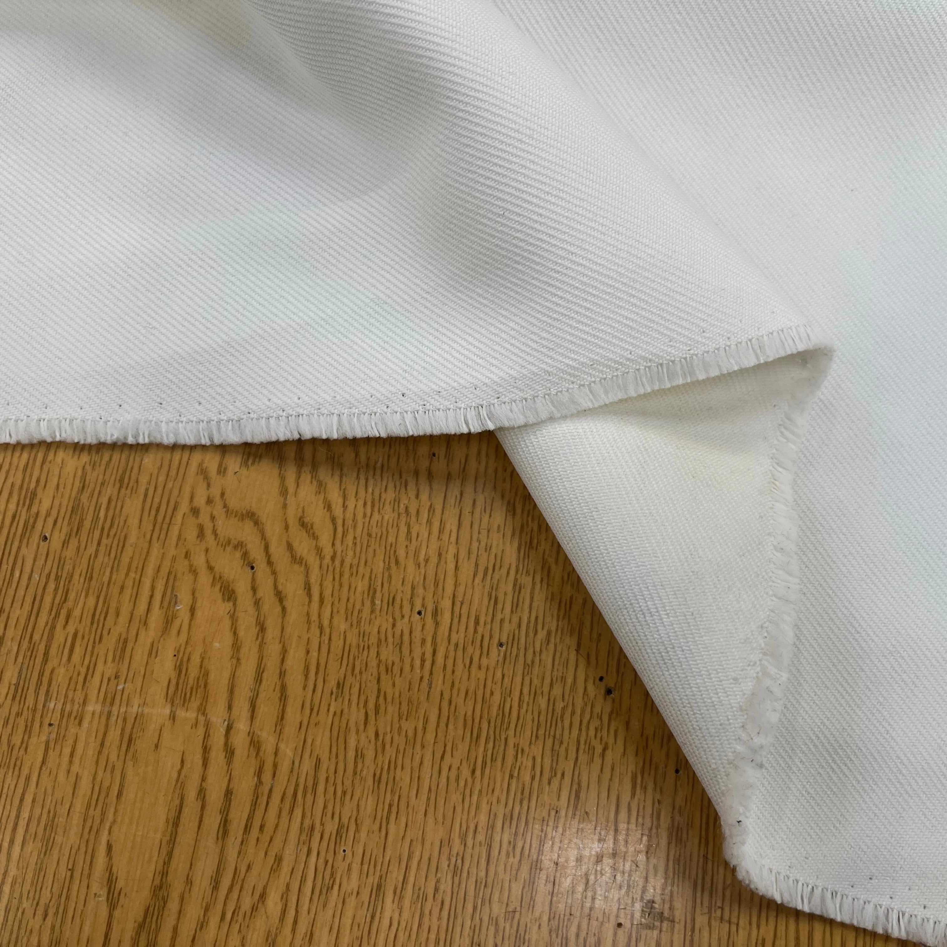 GABARDINE LOURDE STRIÉE BLANCHE JAPAN - My Little Coupon