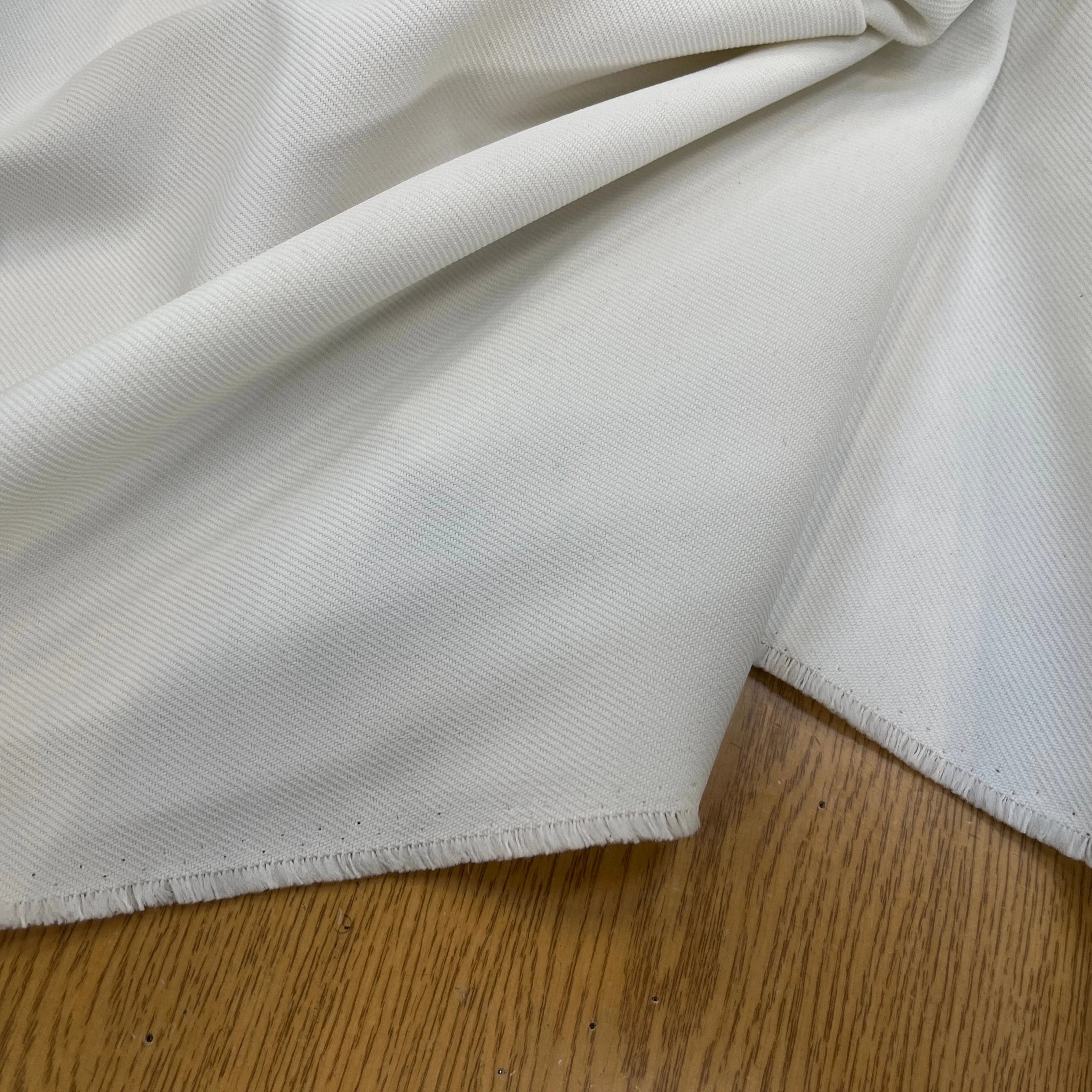 GABARDINE LOURDE STRIÉE BLANCHE JAPAN - My Little Coupon