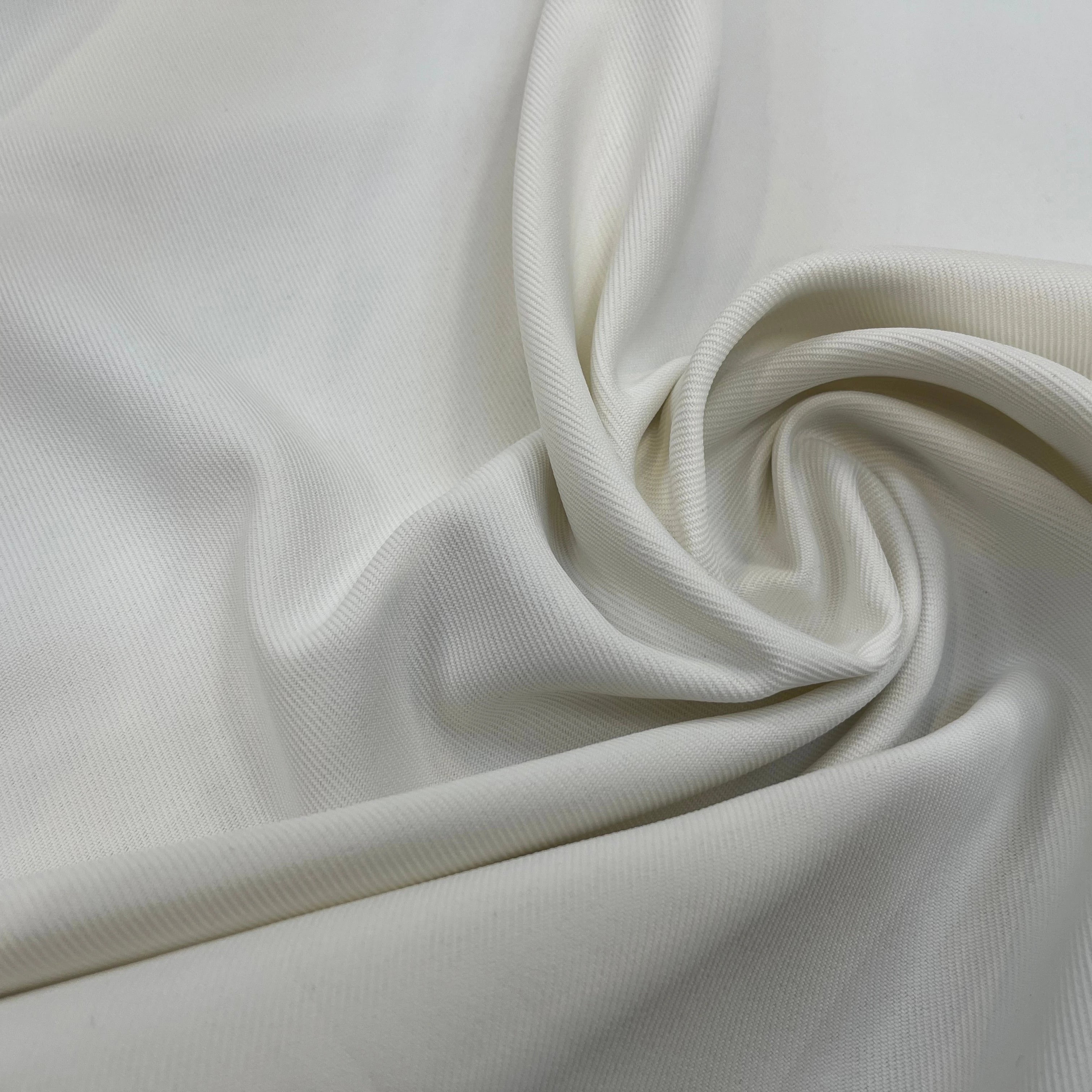 GABARDINE LOURDE STRIÉE BLANCHE JAPAN - My Little Coupon