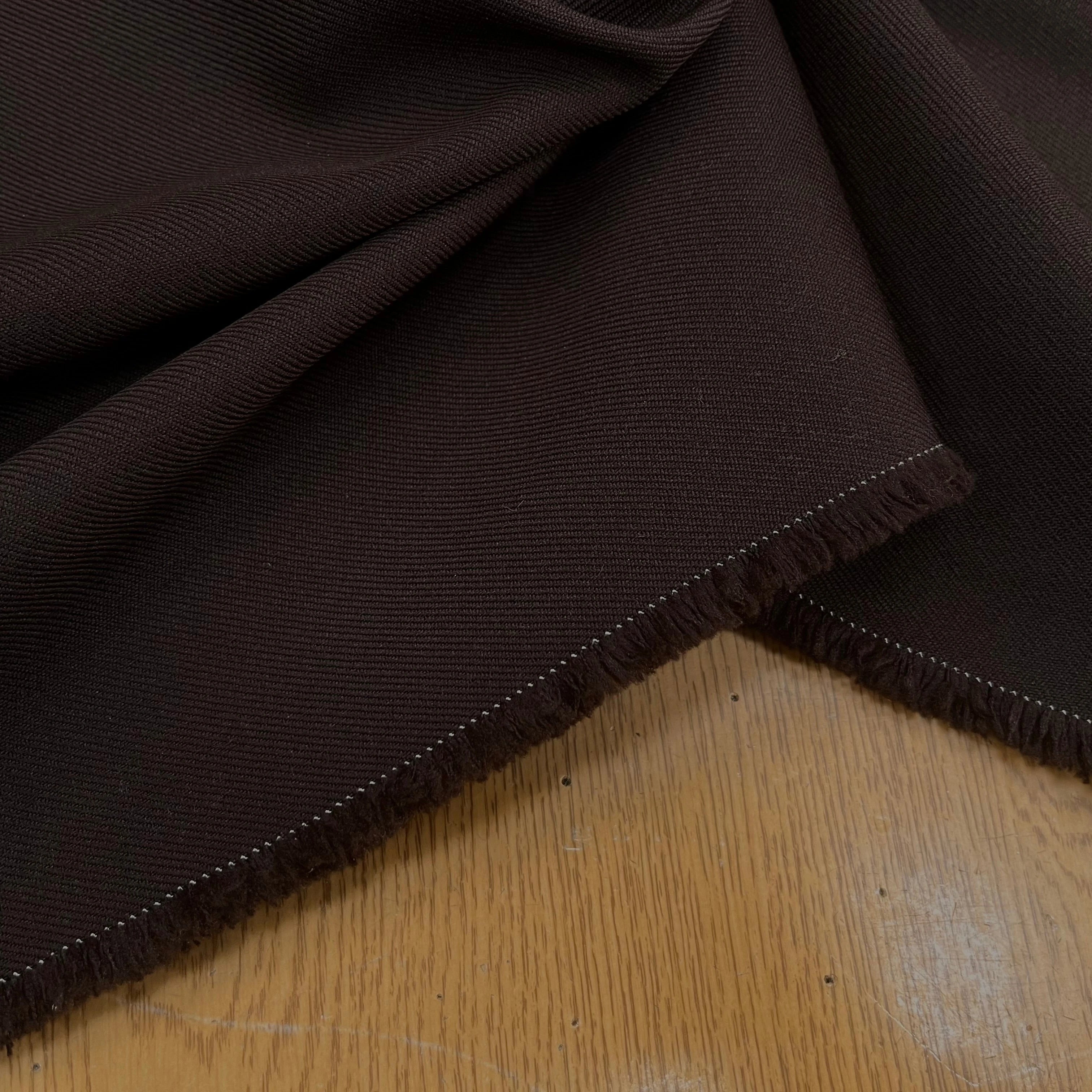 GABARDINE LOURDE STRIÉE CHOCOLAT 1983 JAPAN - My Little Coupon