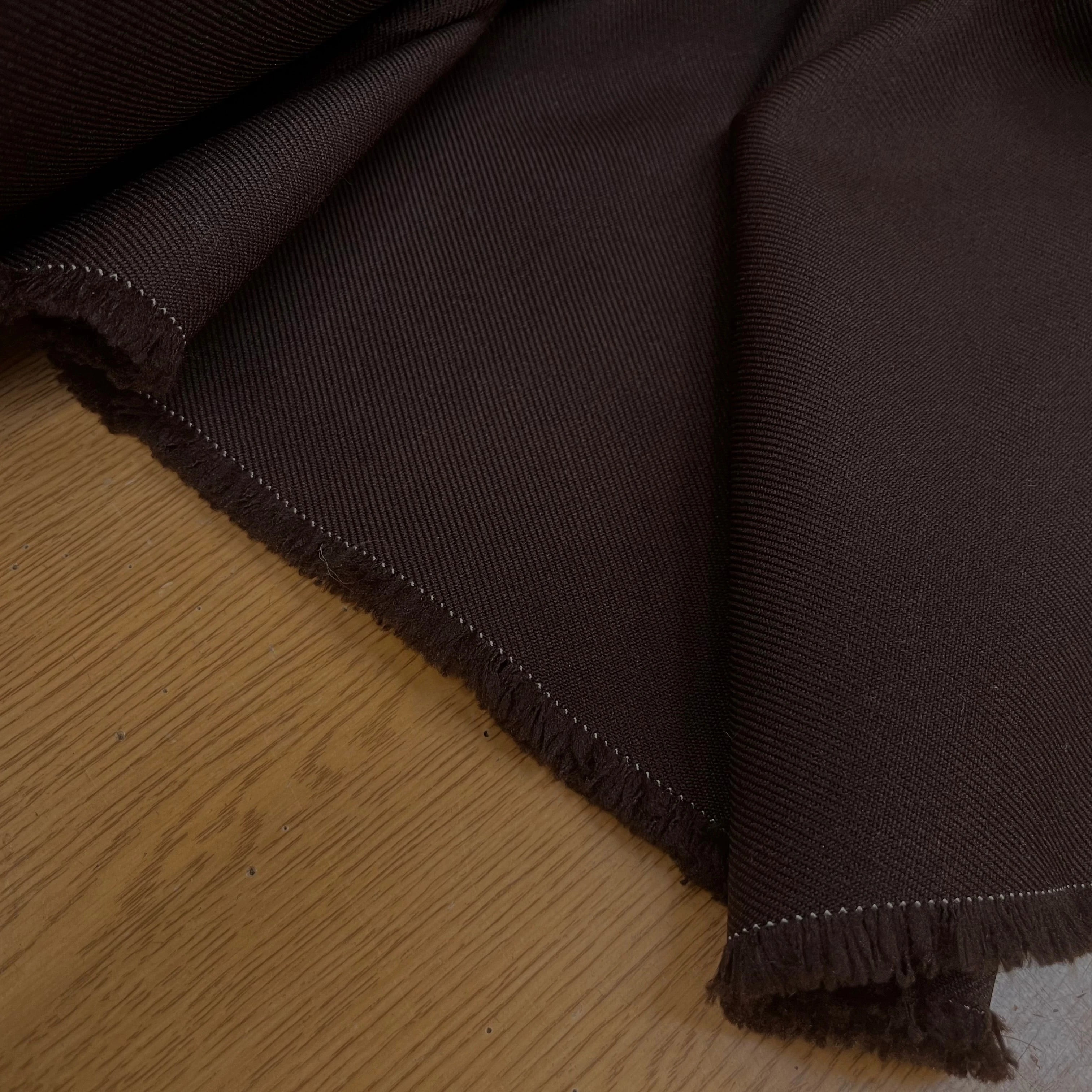 GABARDINE LOURDE STRIÉE CHOCOLAT 1983 JAPAN - My Little Coupon