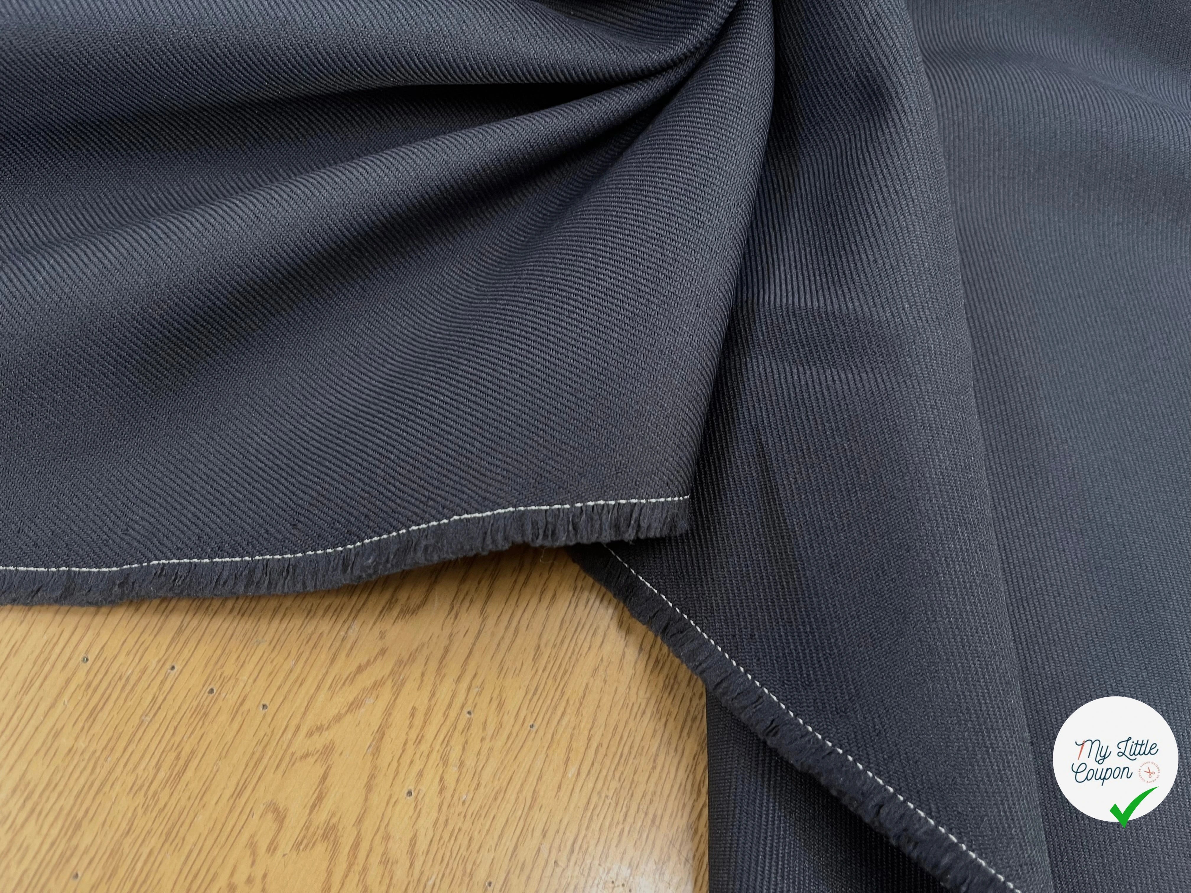 GABARDINE LOURDE STRIÉE DENIM JAPAN - My Little Coupon