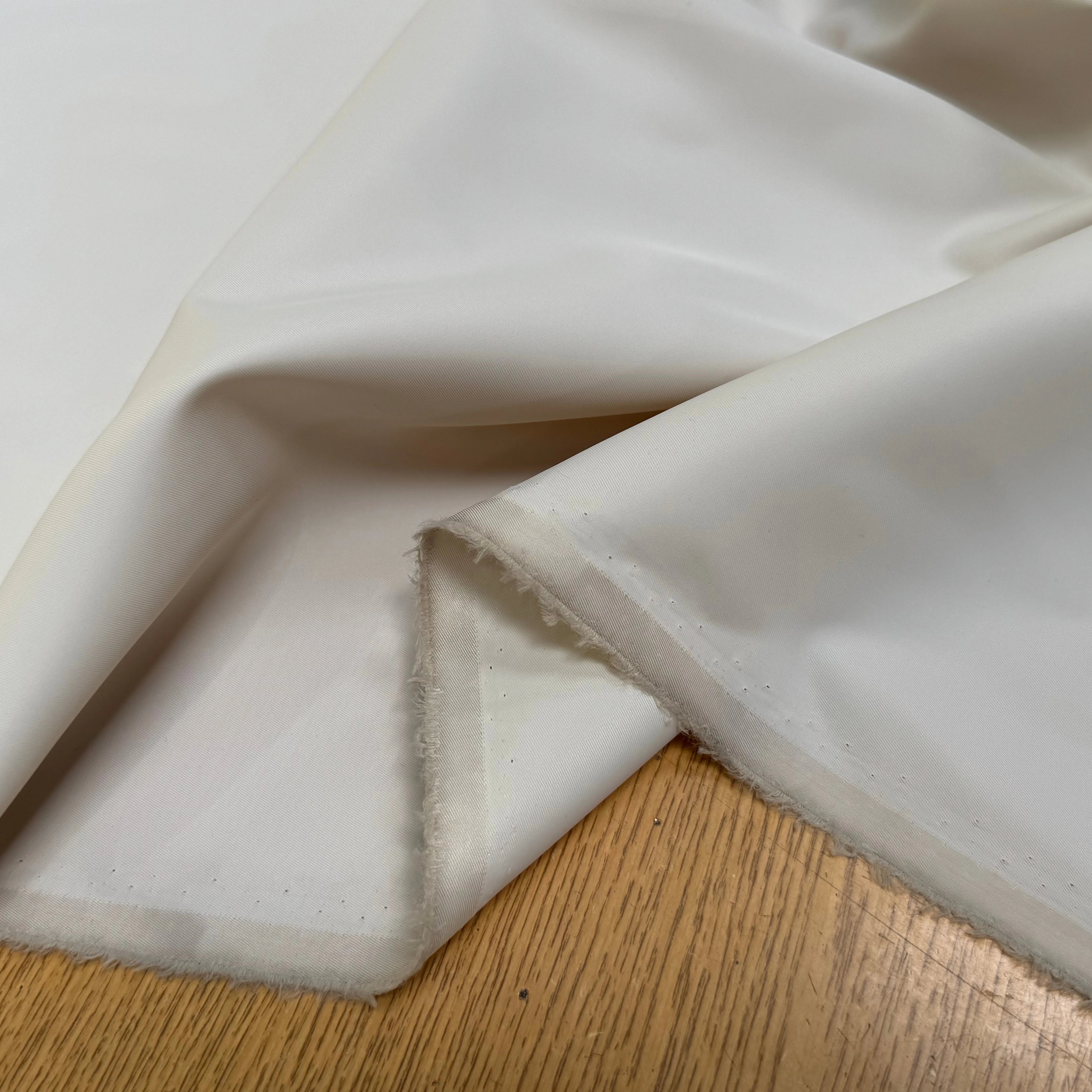 GABARDINE LOURDE STRIÉE DIRTY WHITE - My Little Coupon