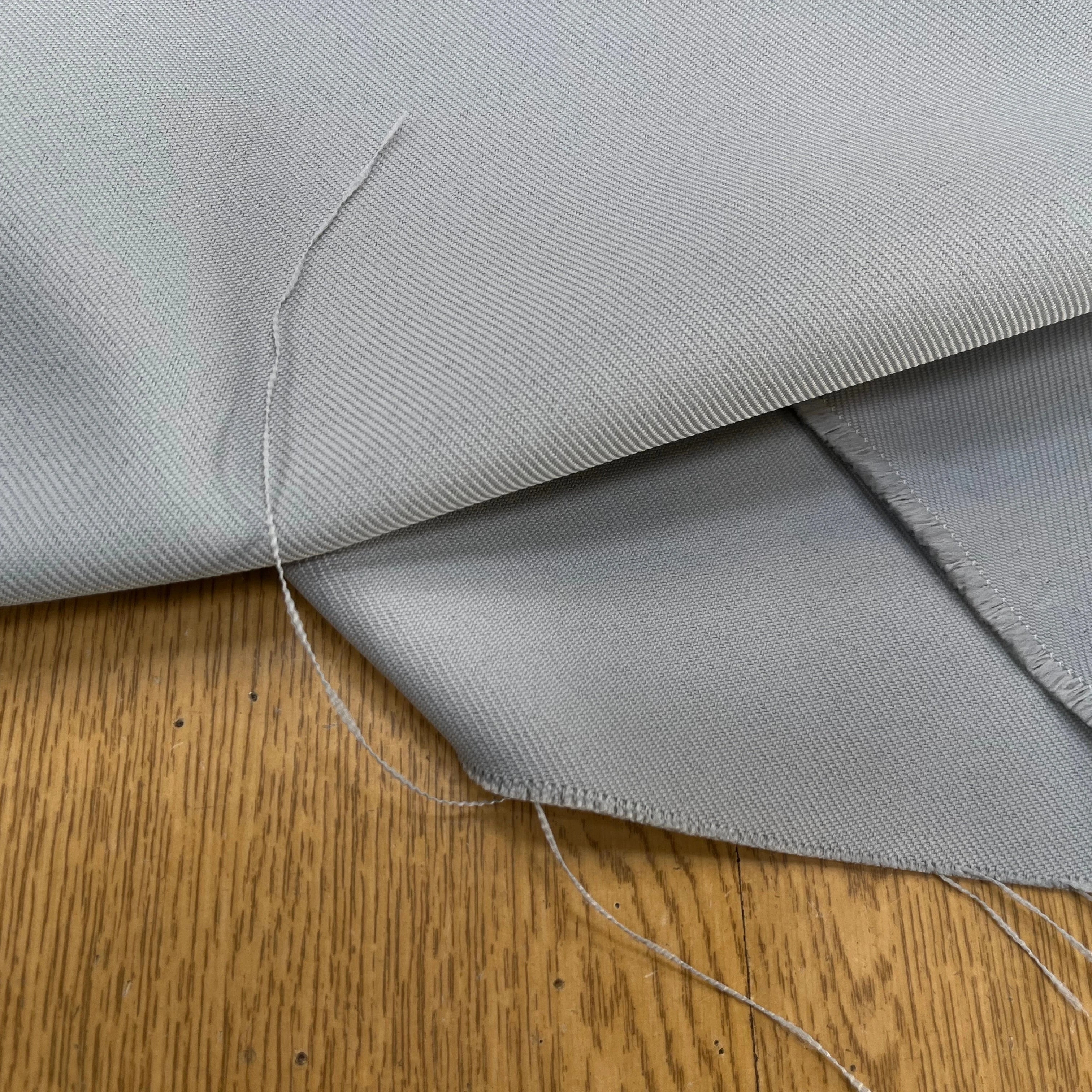 GABARDINE LOURDE STRIÉE GRIS JAPAN - My Little Coupon