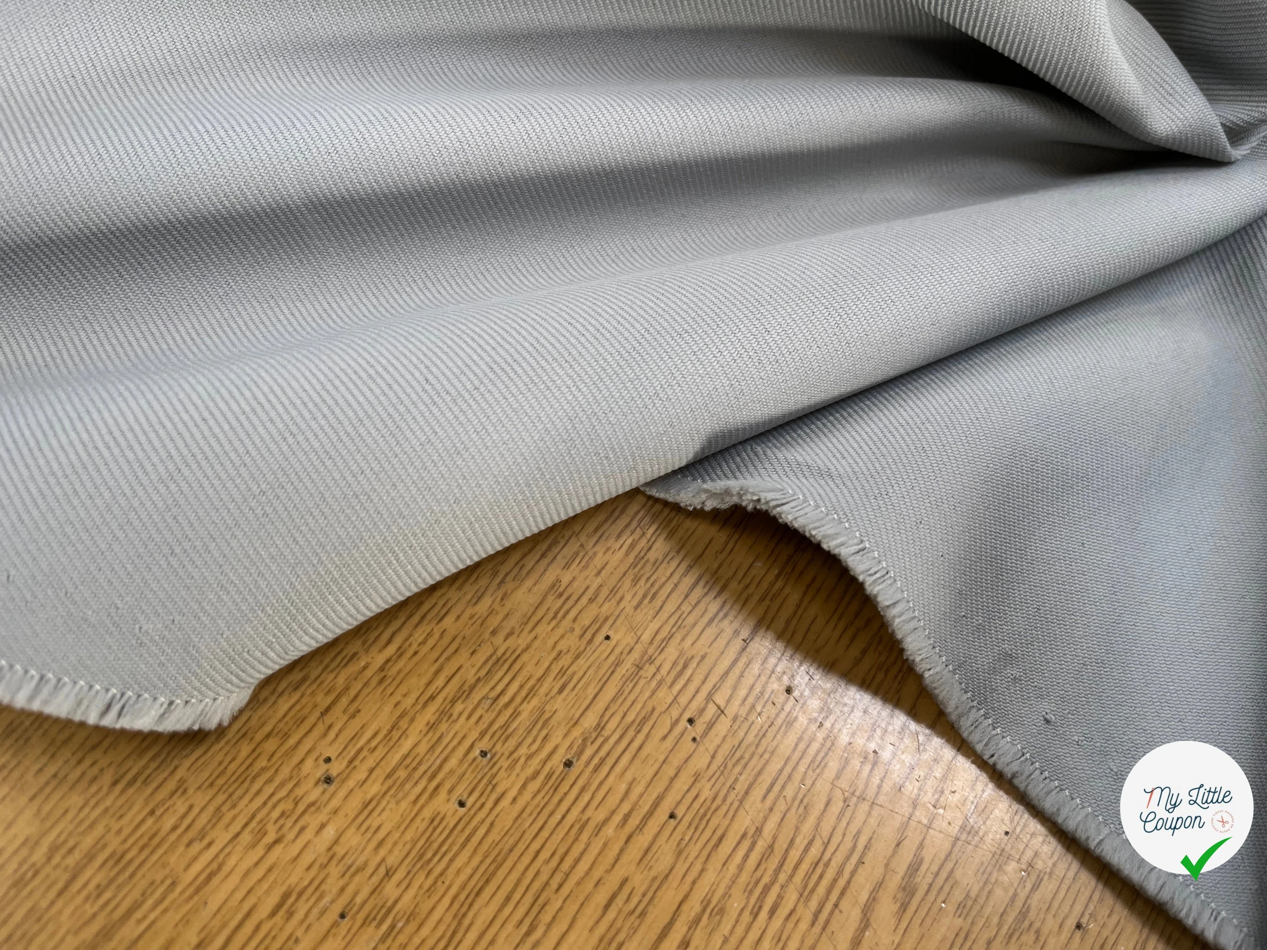 GABARDINE LOURDE STRIÉE GRIS JAPAN - My Little Coupon