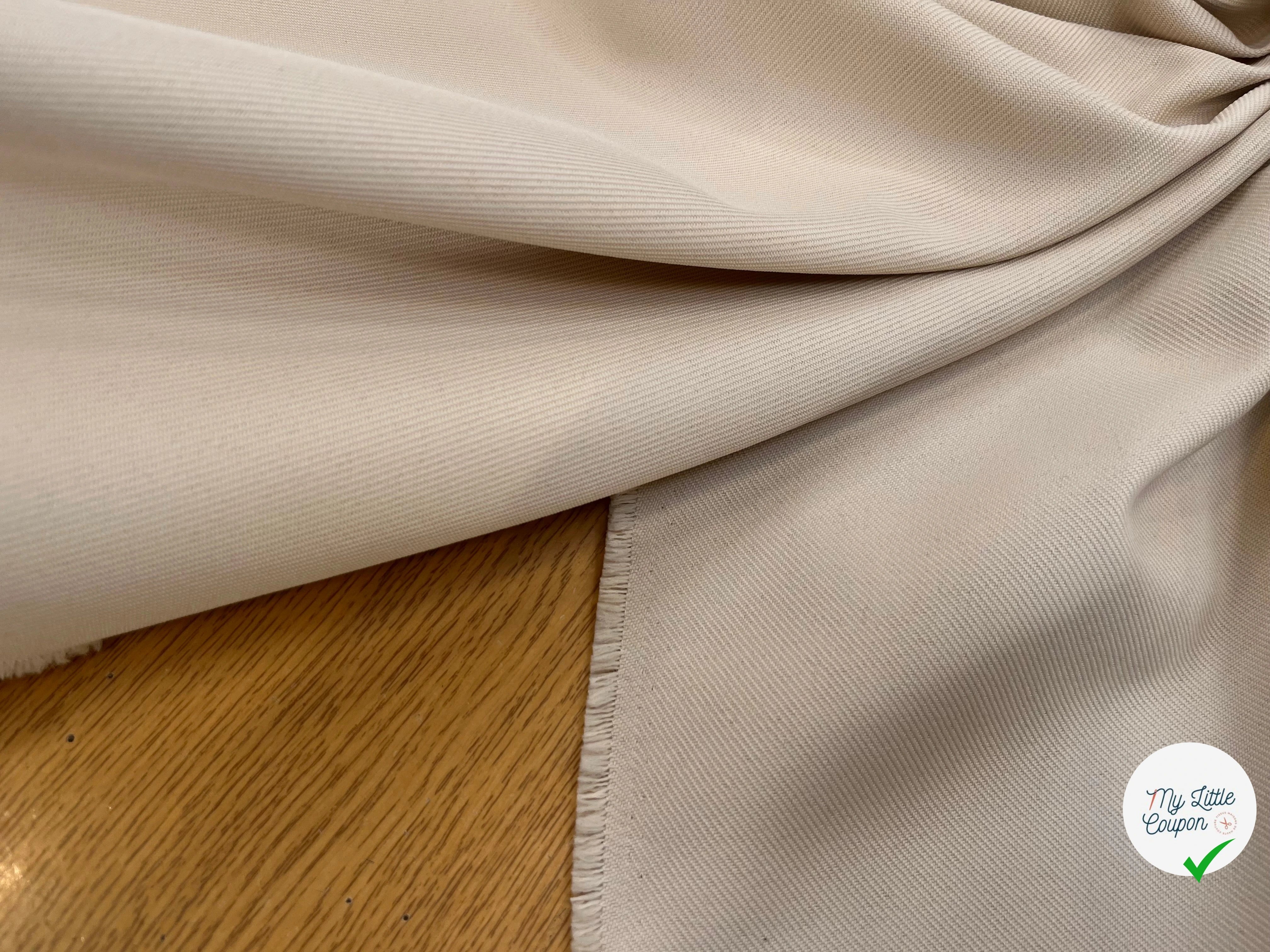 GABARDINE LOURDE STRIÉE LIGHT SAND JAPAN - My Little Coupon