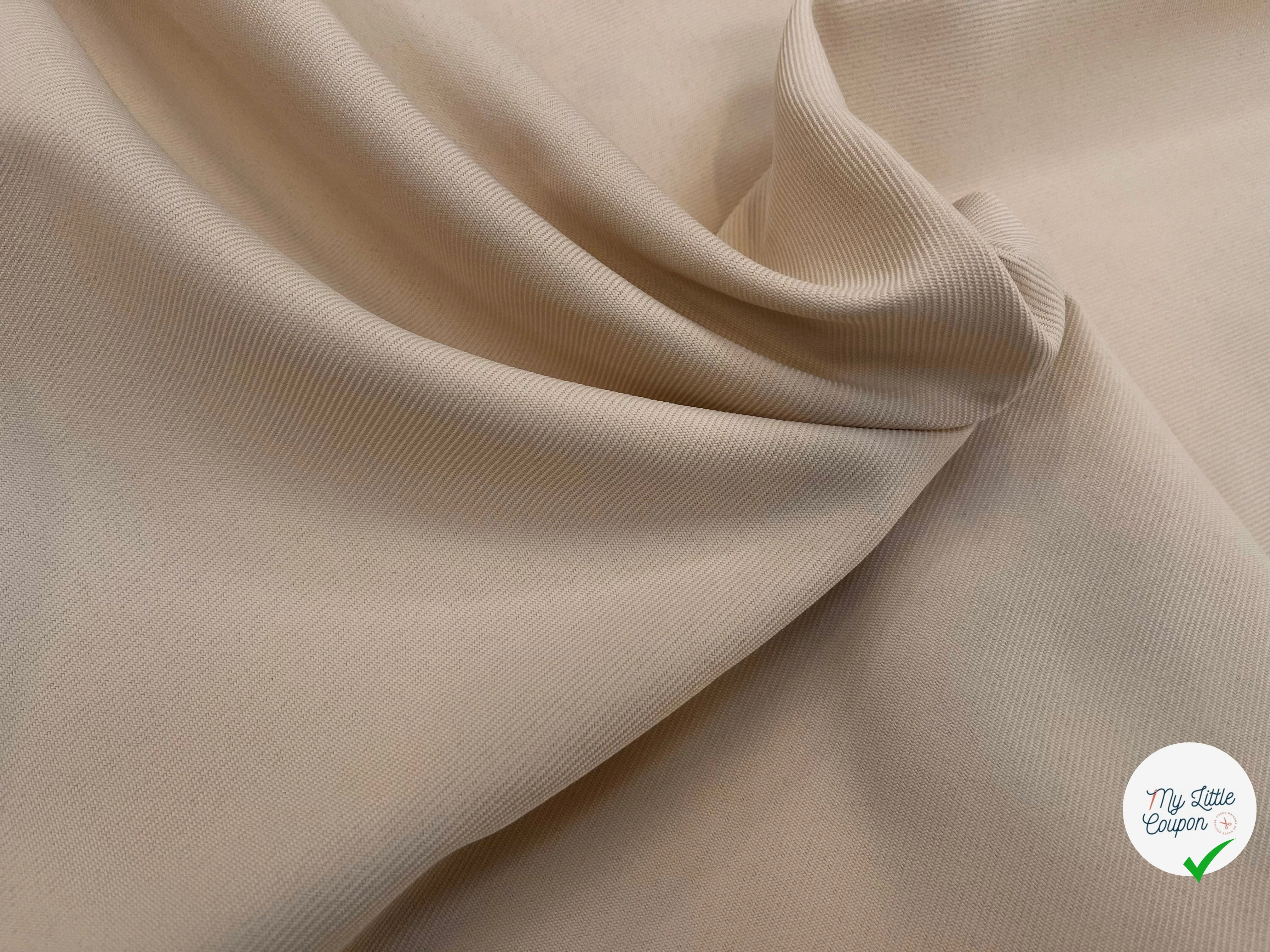 GABARDINE LOURDE STRIÉE LIGHT SAND JAPAN - My Little Coupon