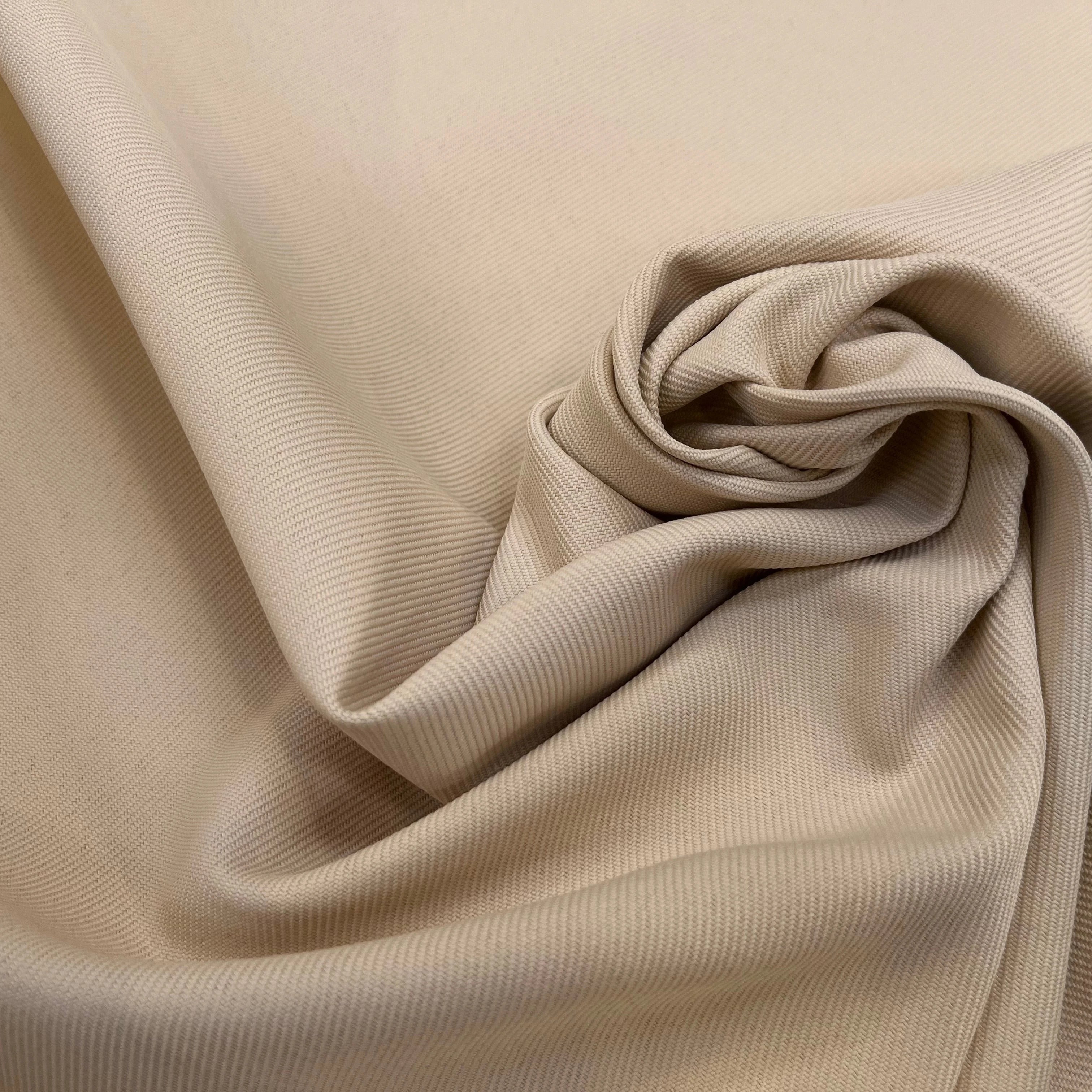 GABARDINE LOURDE STRIÉE LIGHT SAND JAPAN - My Little Coupon