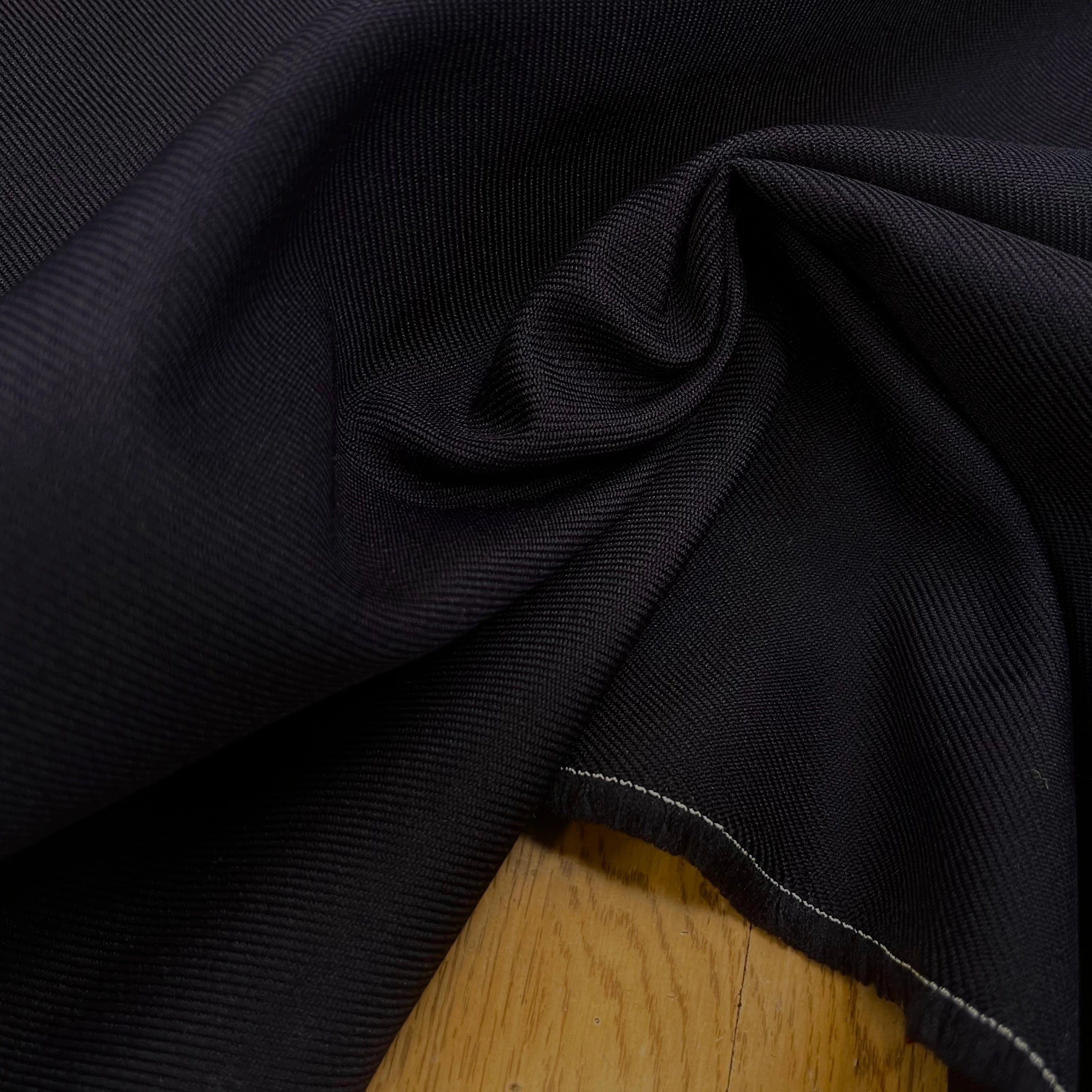 GABARDINE LOURDE STRIÉE NAVY JAPAN 152CM - My Little Coupon