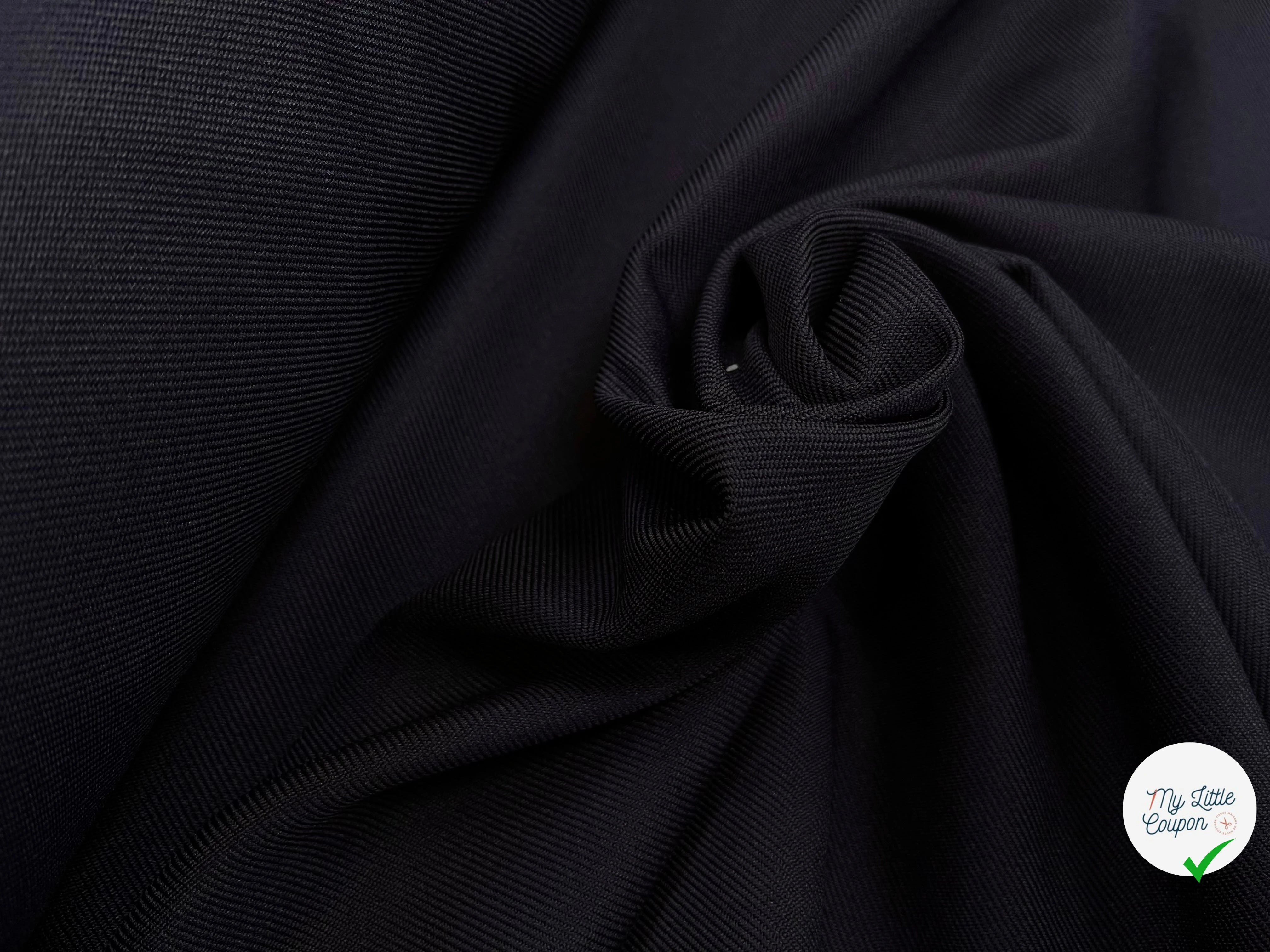 GABARDINE LOURDE STRIÉE NAVY JAPAN 152CM - My Little Coupon