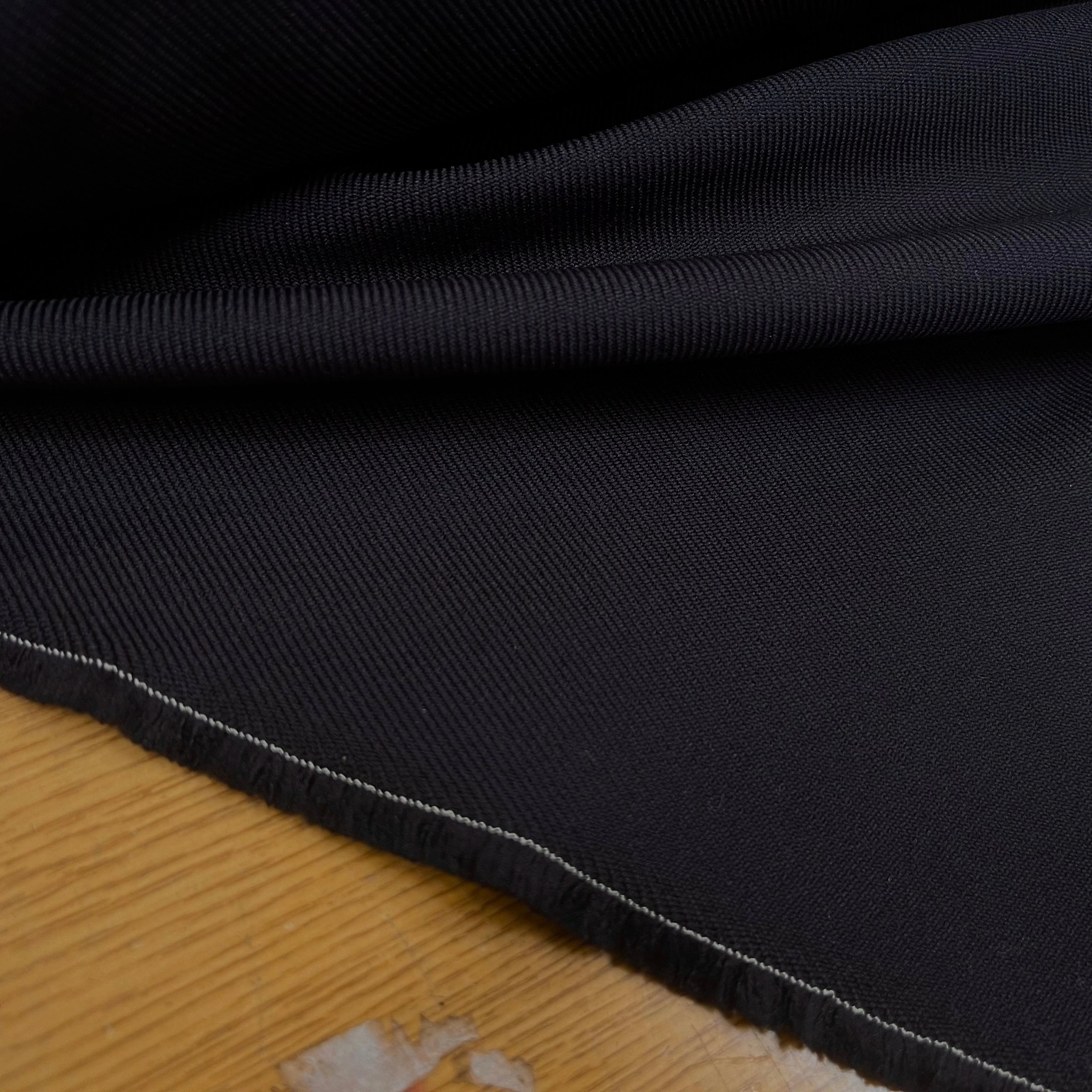 GABARDINE LOURDE STRIÉE NAVY JAPAN 152CM - My Little Coupon