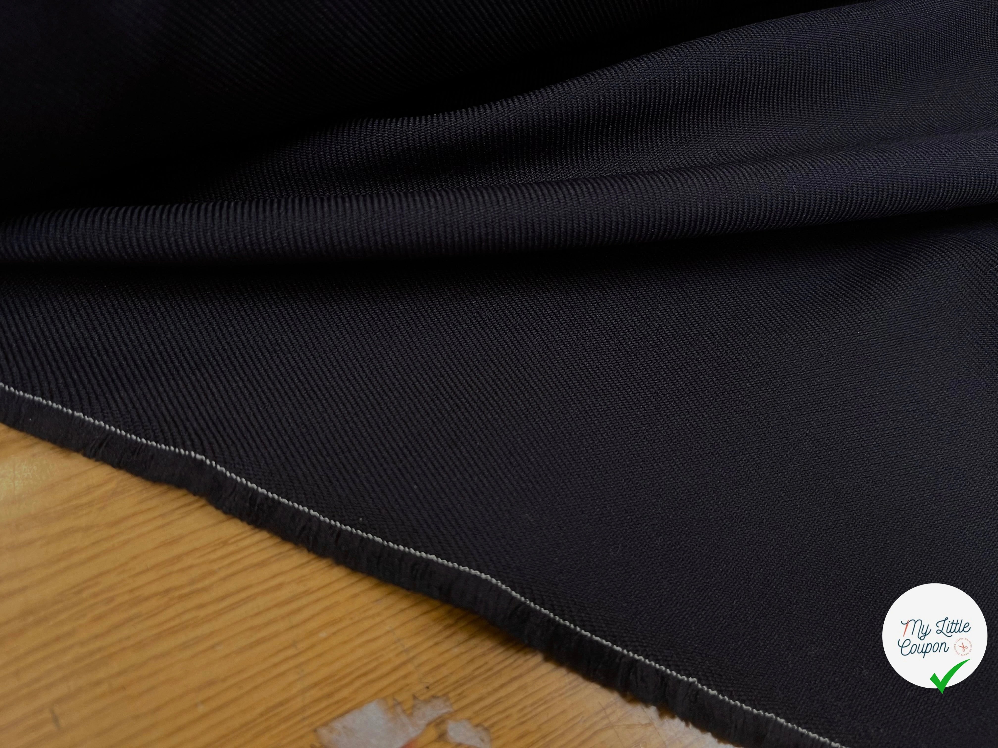 GABARDINE LOURDE STRIÉE NAVY JAPAN 152CM - My Little Coupon