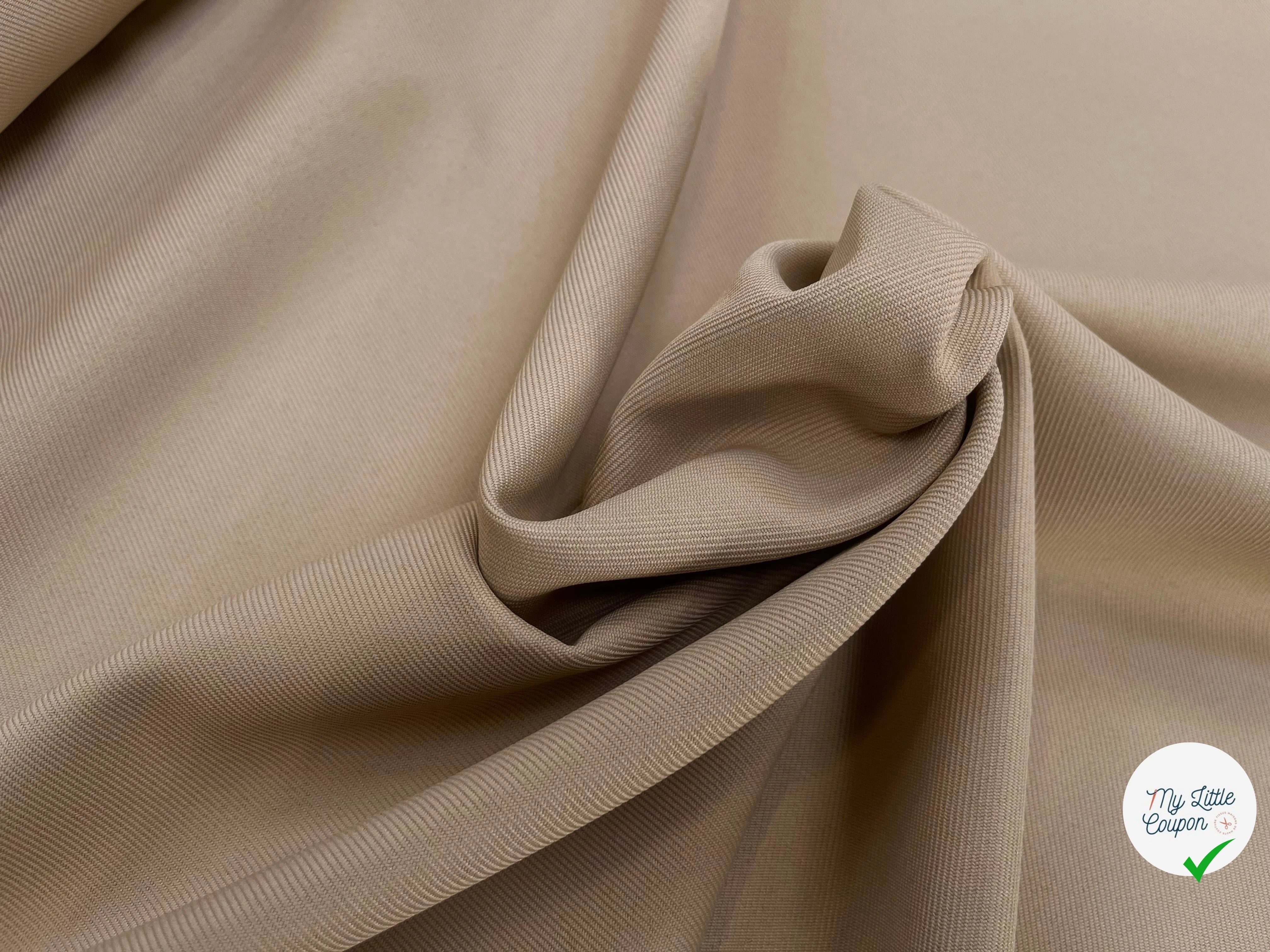 GABARDINE LOURDE STRIÉE SABLE JAPAN - My Little Coupon