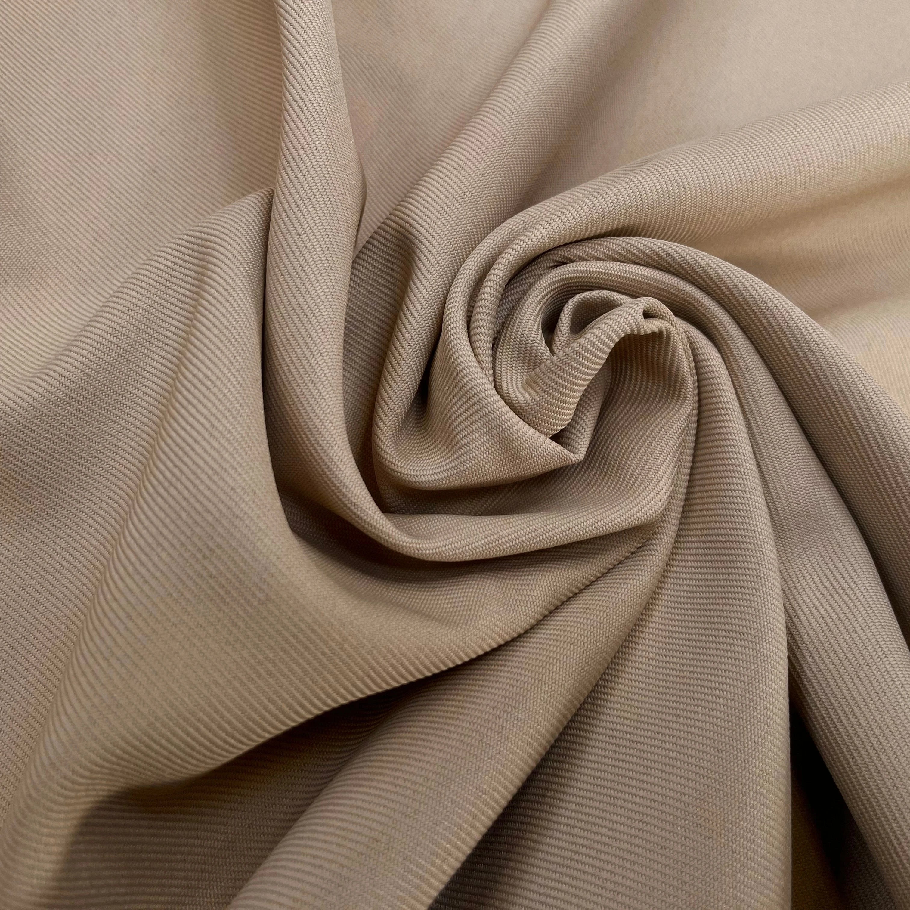 GABARDINE LOURDE STRIÉE SABLE JAPAN - My Little Coupon