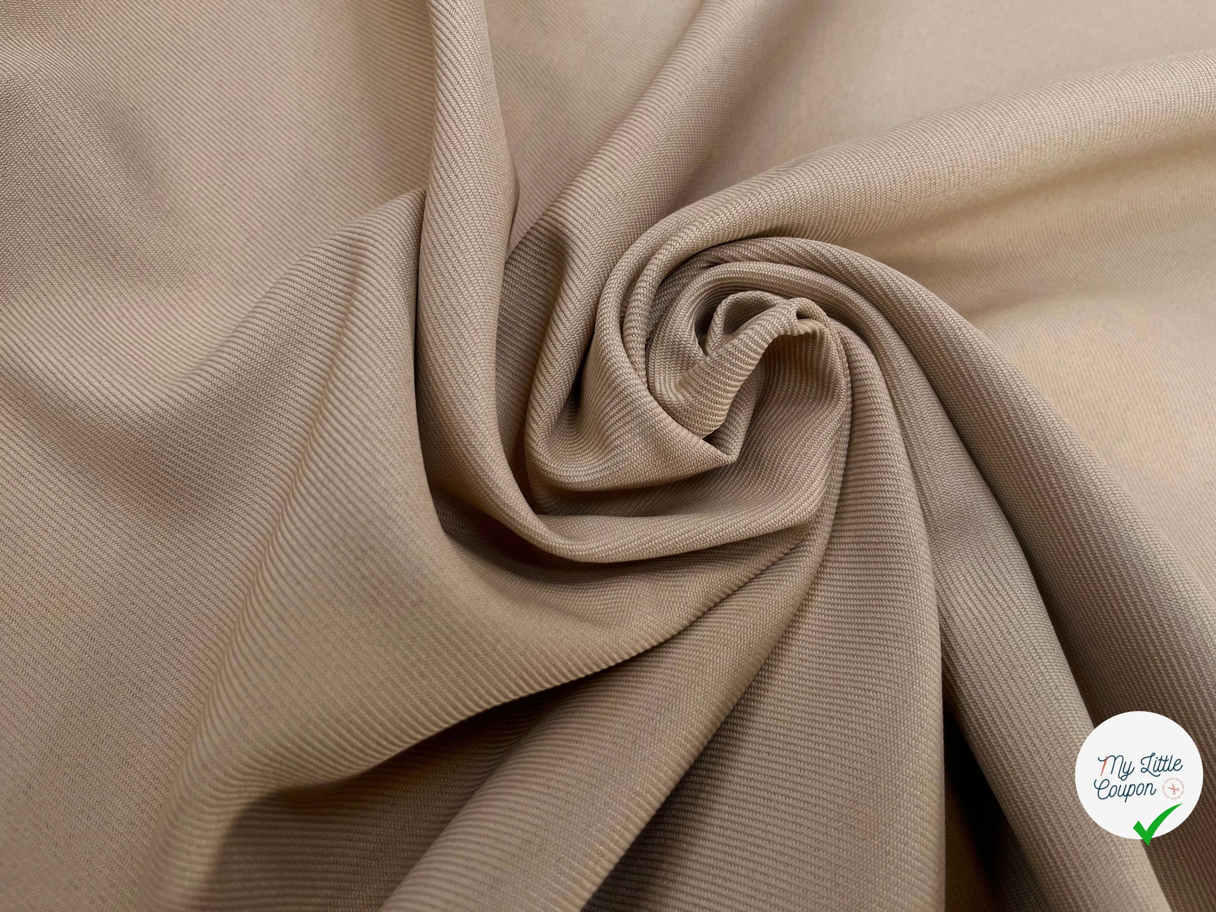 GABARDINE LOURDE STRIÉE SABLE JAPAN - My Little Coupon