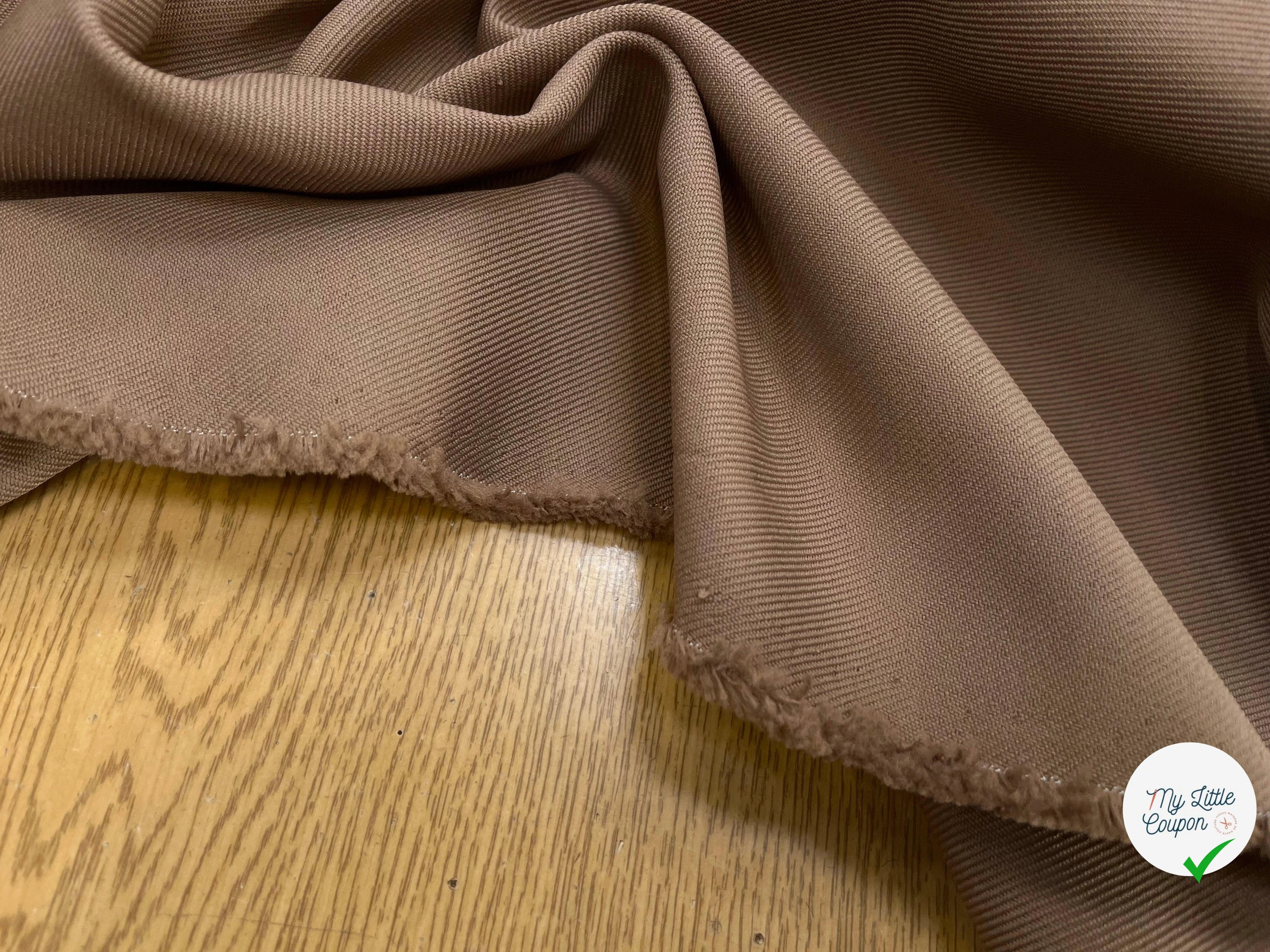 GABARDINE LOURDE STRIÉE TAUPE 1075 JAPAN - My Little Coupon