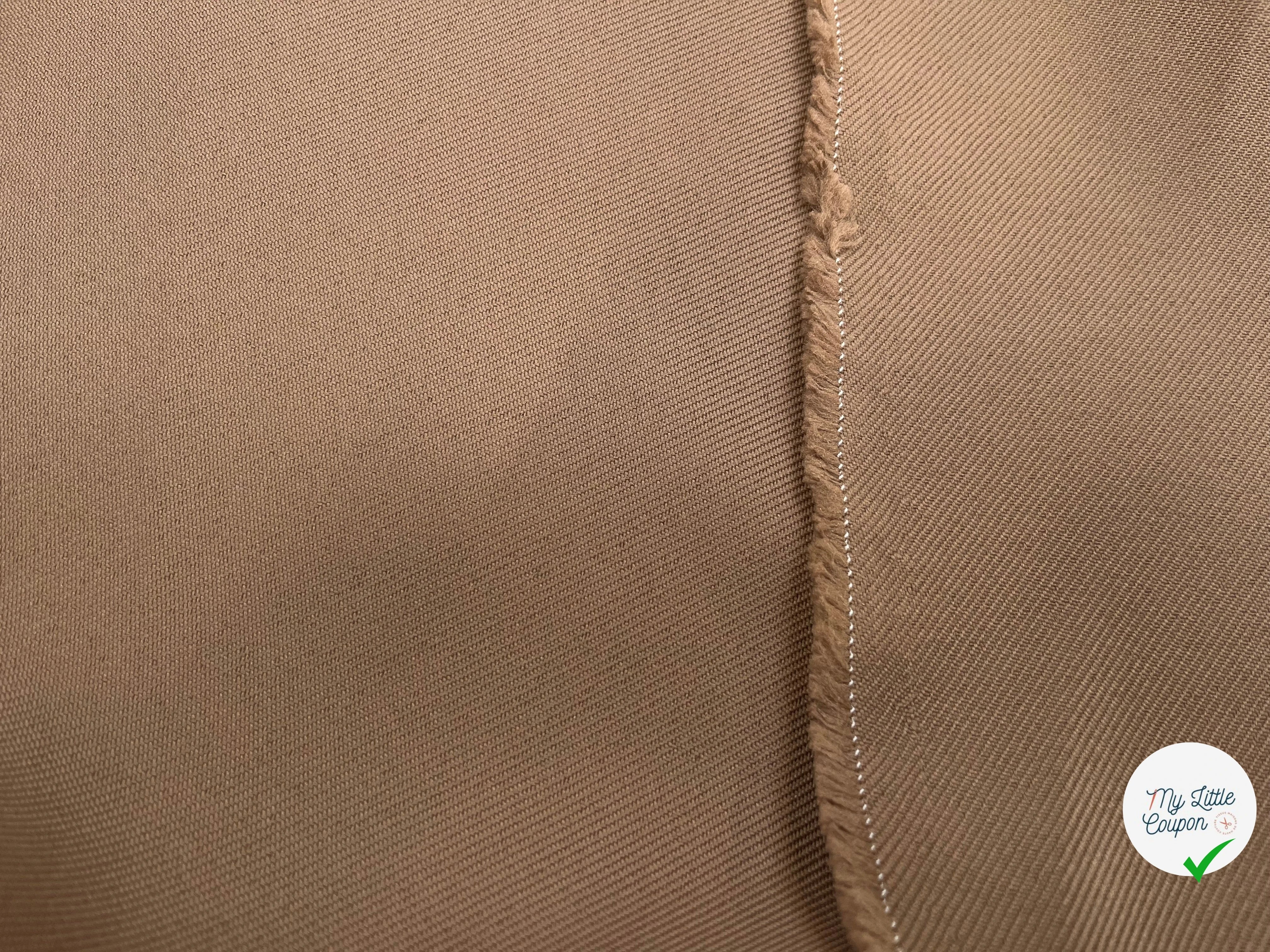 GABARDINE LOURDE STRIÉE TAUPE 1075 JAPAN - My Little Coupon