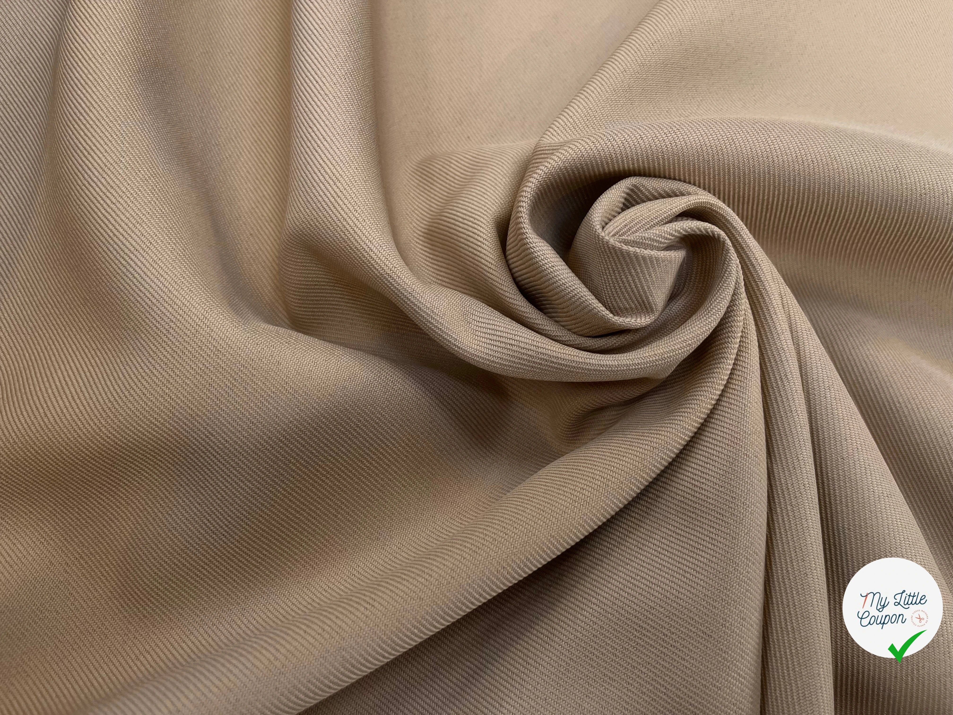 GABARDINE LOURDE STRIÉE TAUPE JAPAN - My Little Coupon