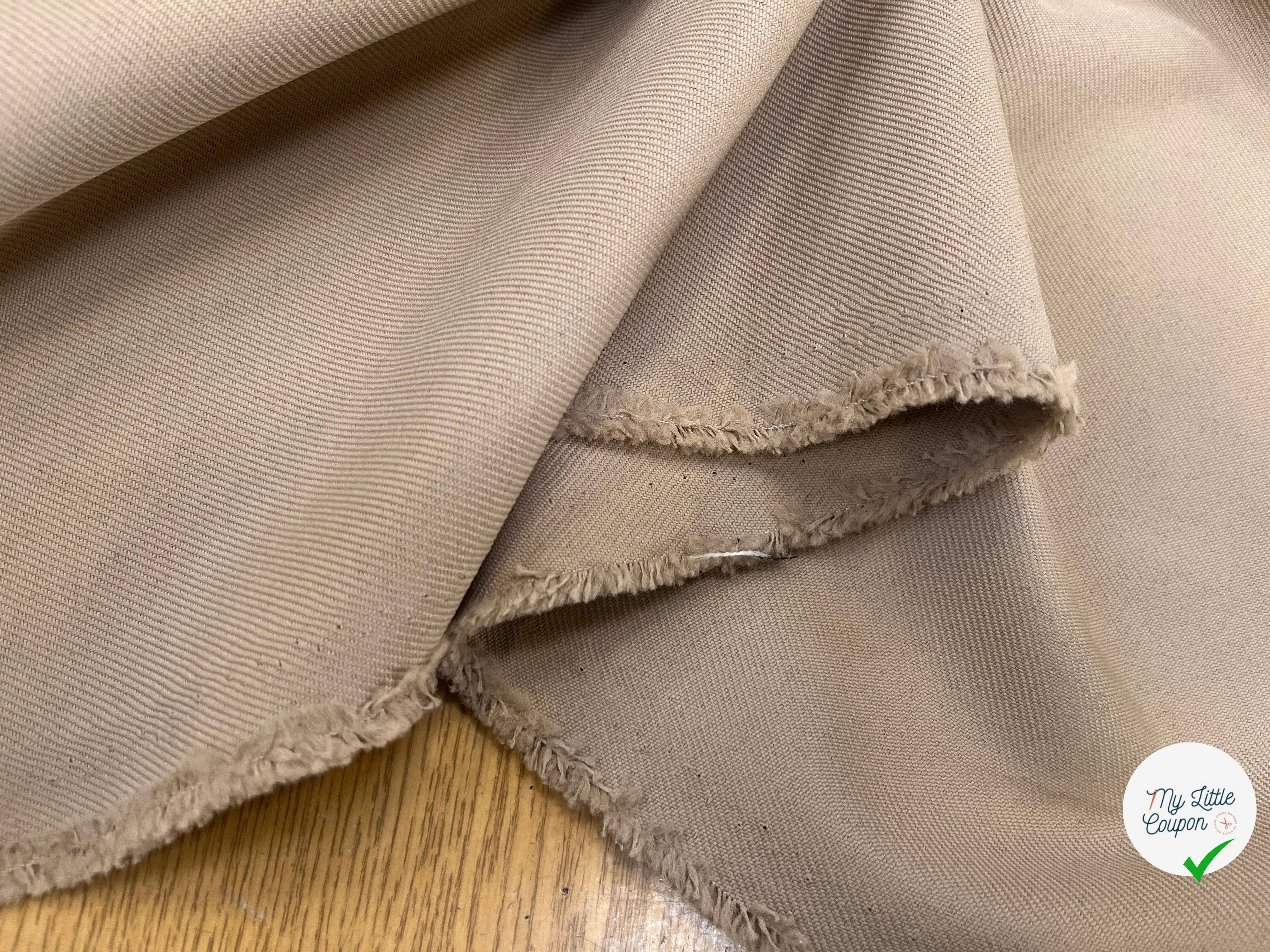 GABARDINE LOURDE STRIÉE TAUPE JAPAN - My Little Coupon