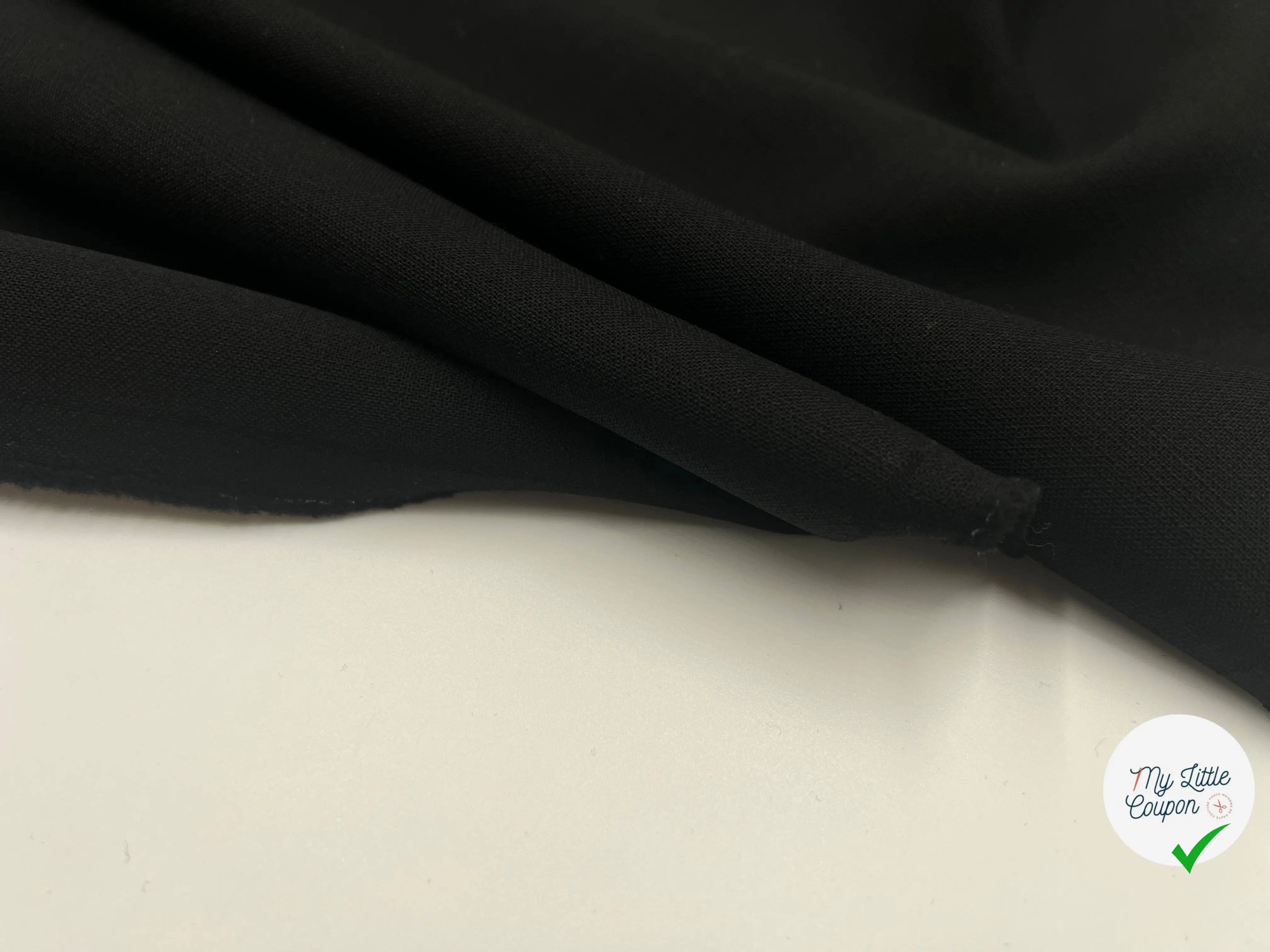GABARDINE NOIRE STRETCH - My Little Coupon - tissu - coudre