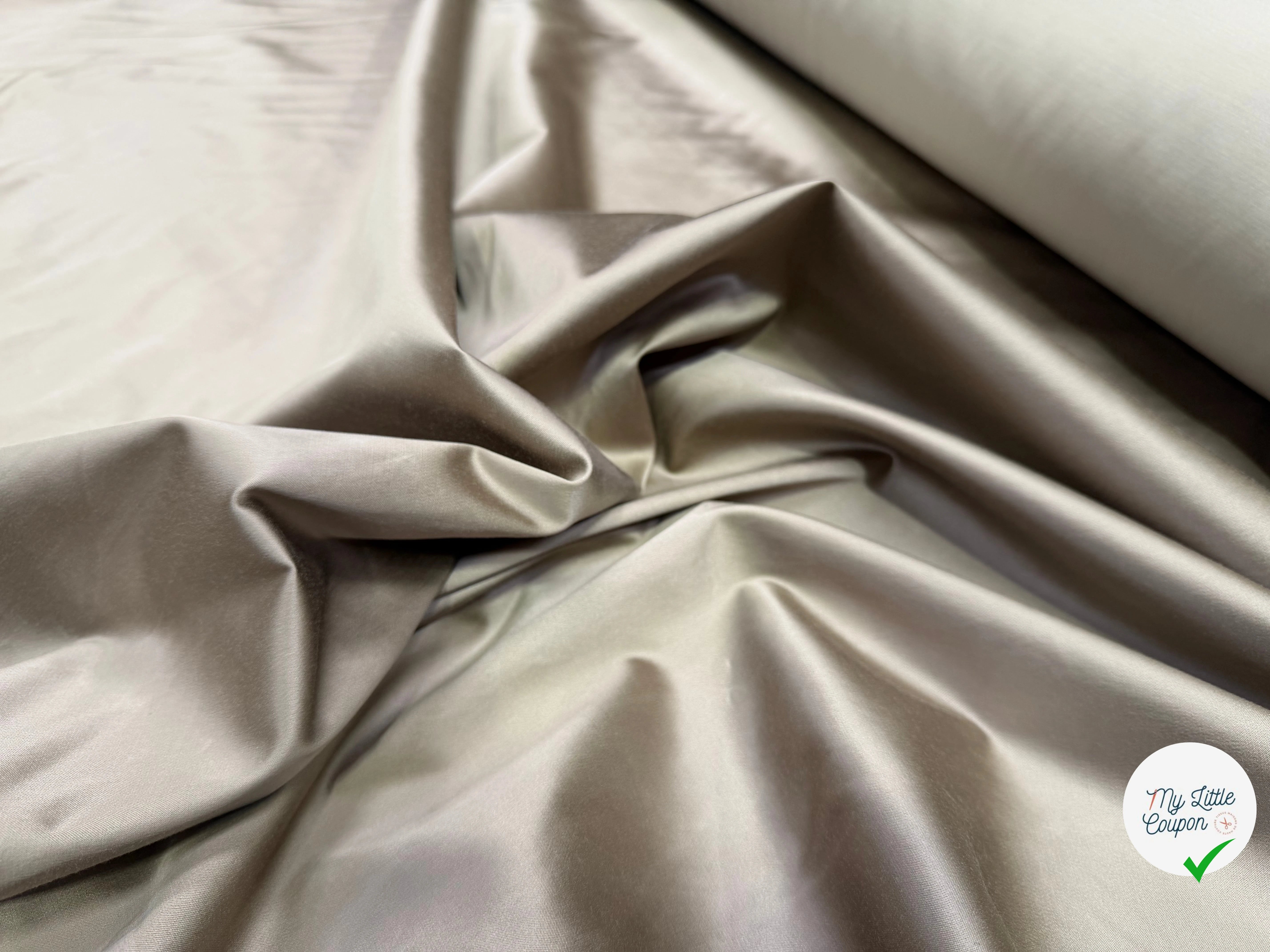 GABARDINE PEAU DE PECHE BEIGE REVERSIBLE - My Little Coupon