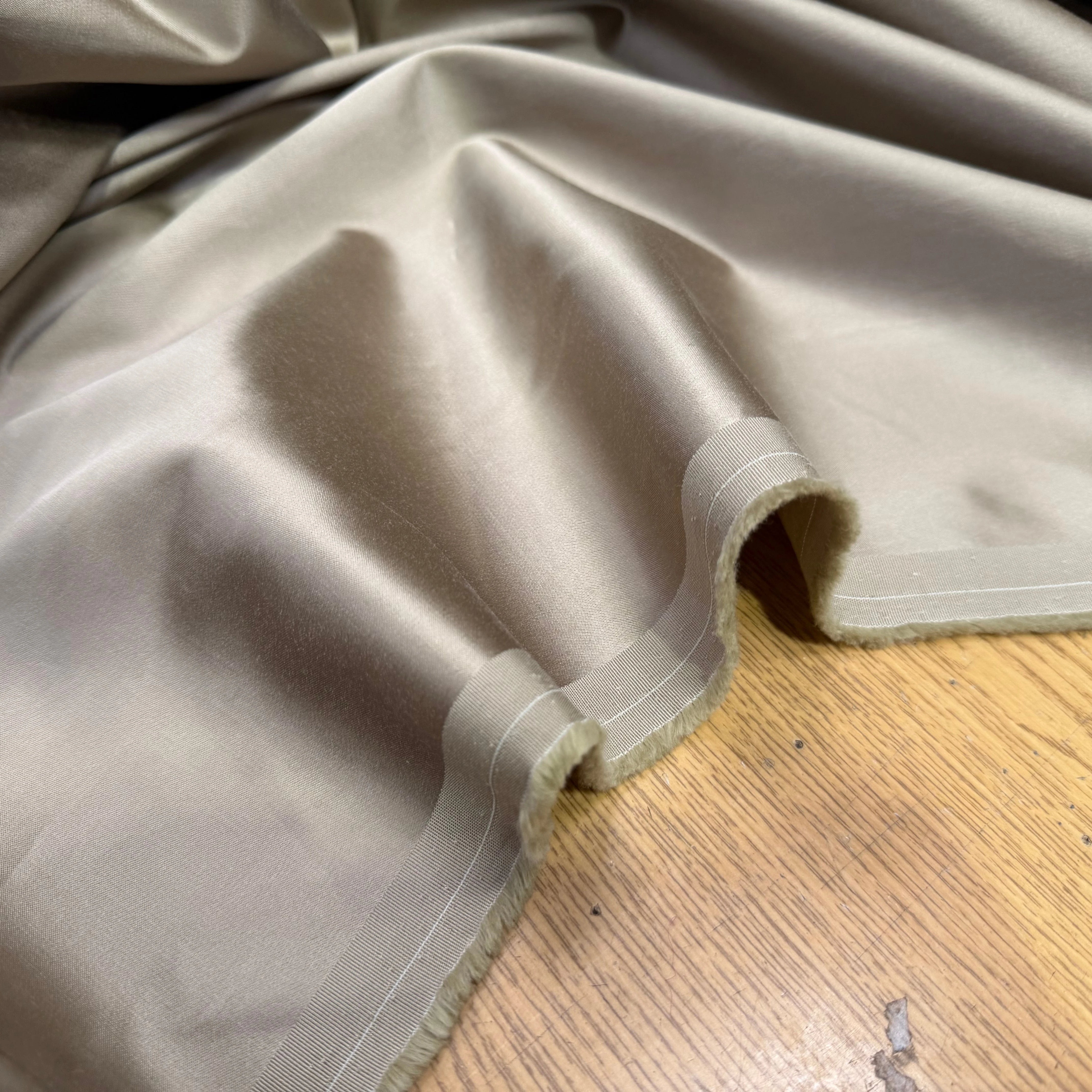 GABARDINE PEAU DE PECHE BEIGE REVERSIBLE - My Little Coupon