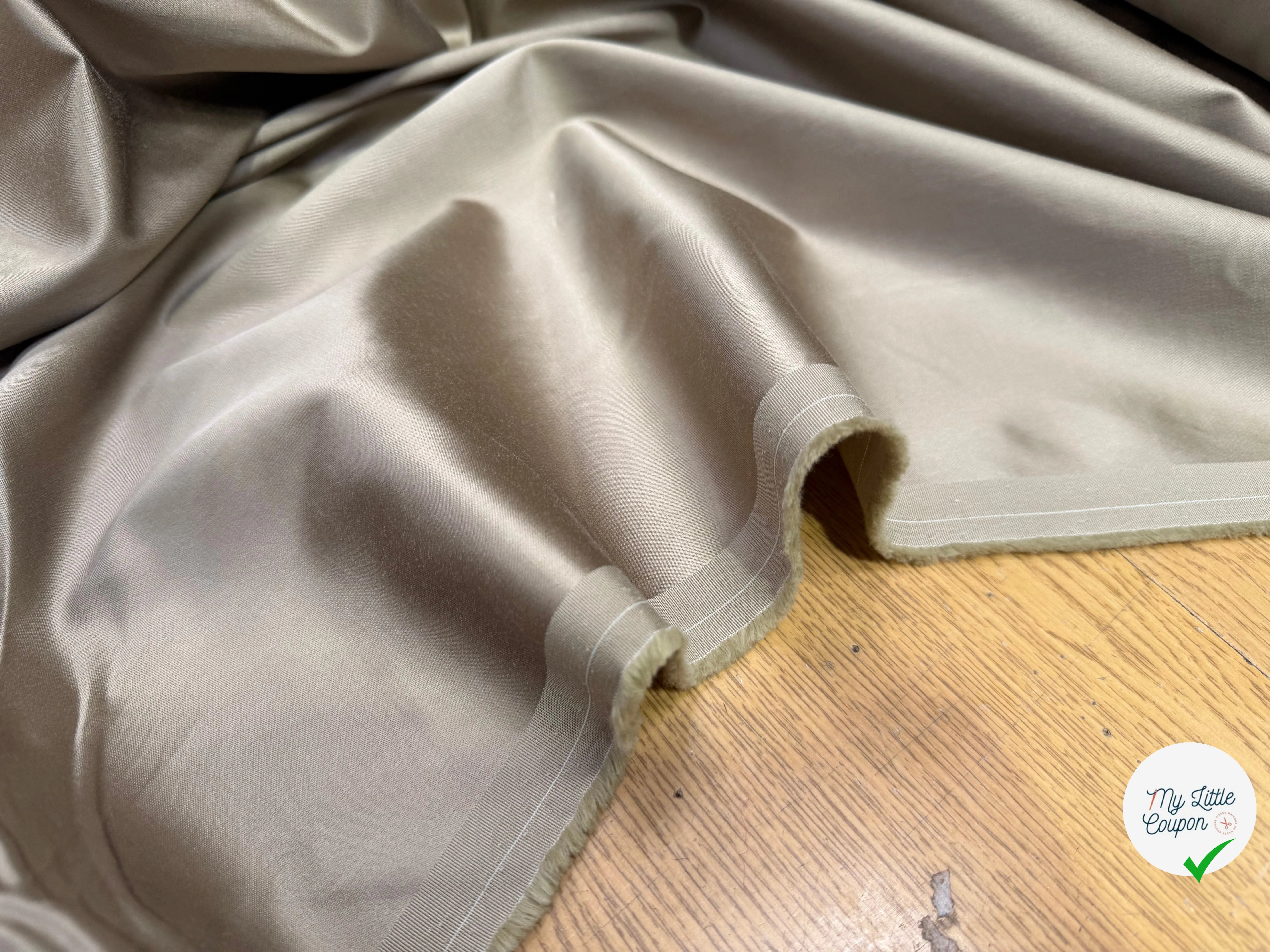 GABARDINE PEAU DE PECHE BEIGE REVERSIBLE - My Little Coupon