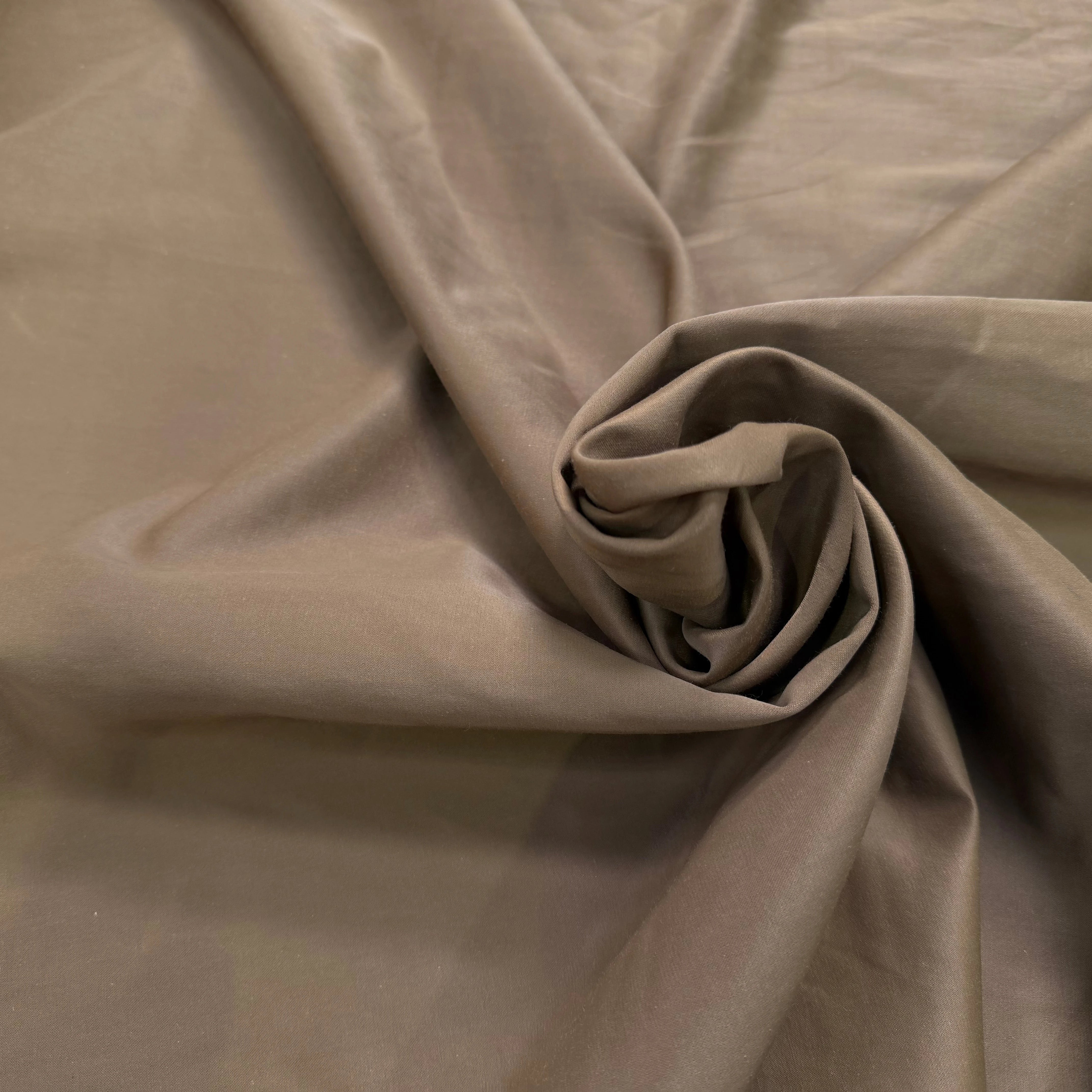 GABARDINE PEAU DE PECHE CAMEL FONCÉ REVERSIBLE - My Little Coupon