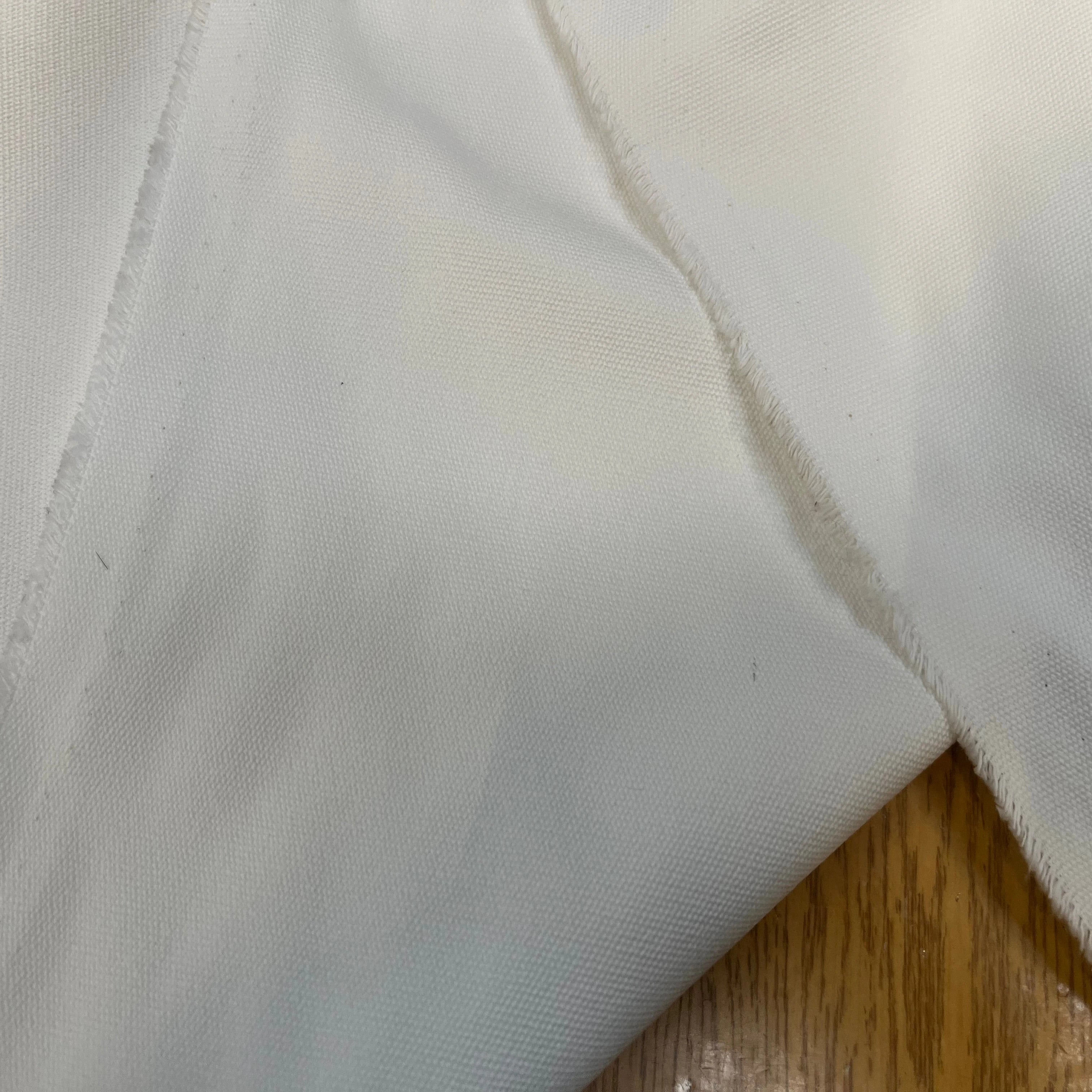 GABARDINE PIQUÉE EFFET CRAQUANTE BLANC PLÂTRE - My Little Coupon