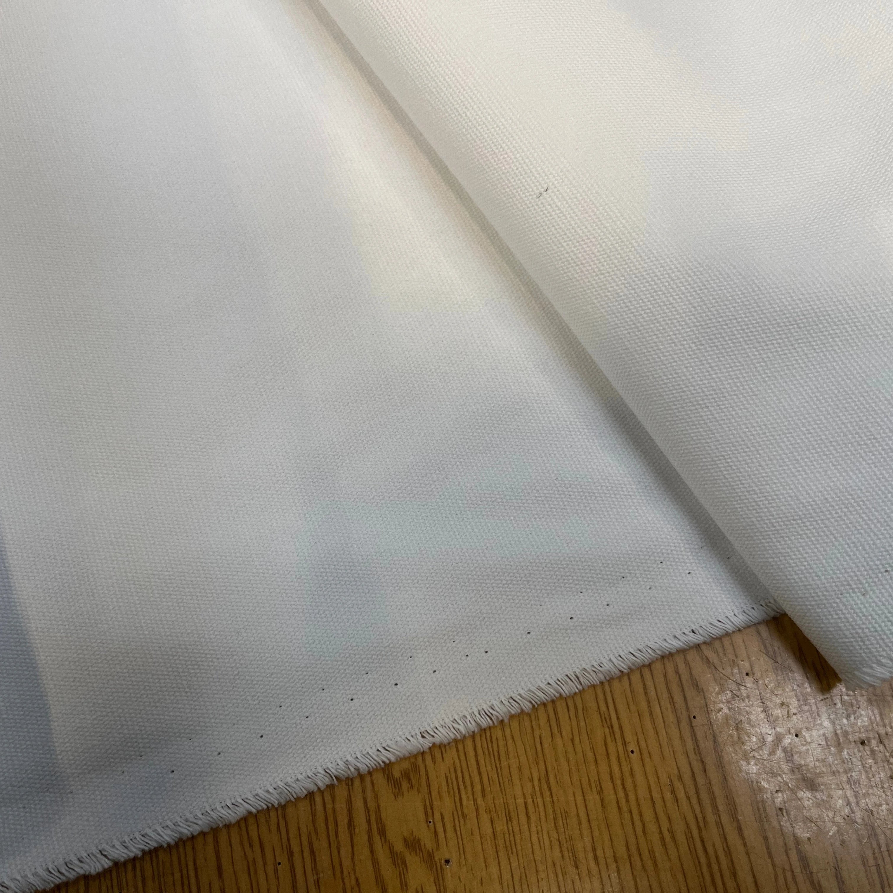 GABARDINE PIQUÉE EFFET CRAQUANTE BLANC PLÂTRE - My Little Coupon