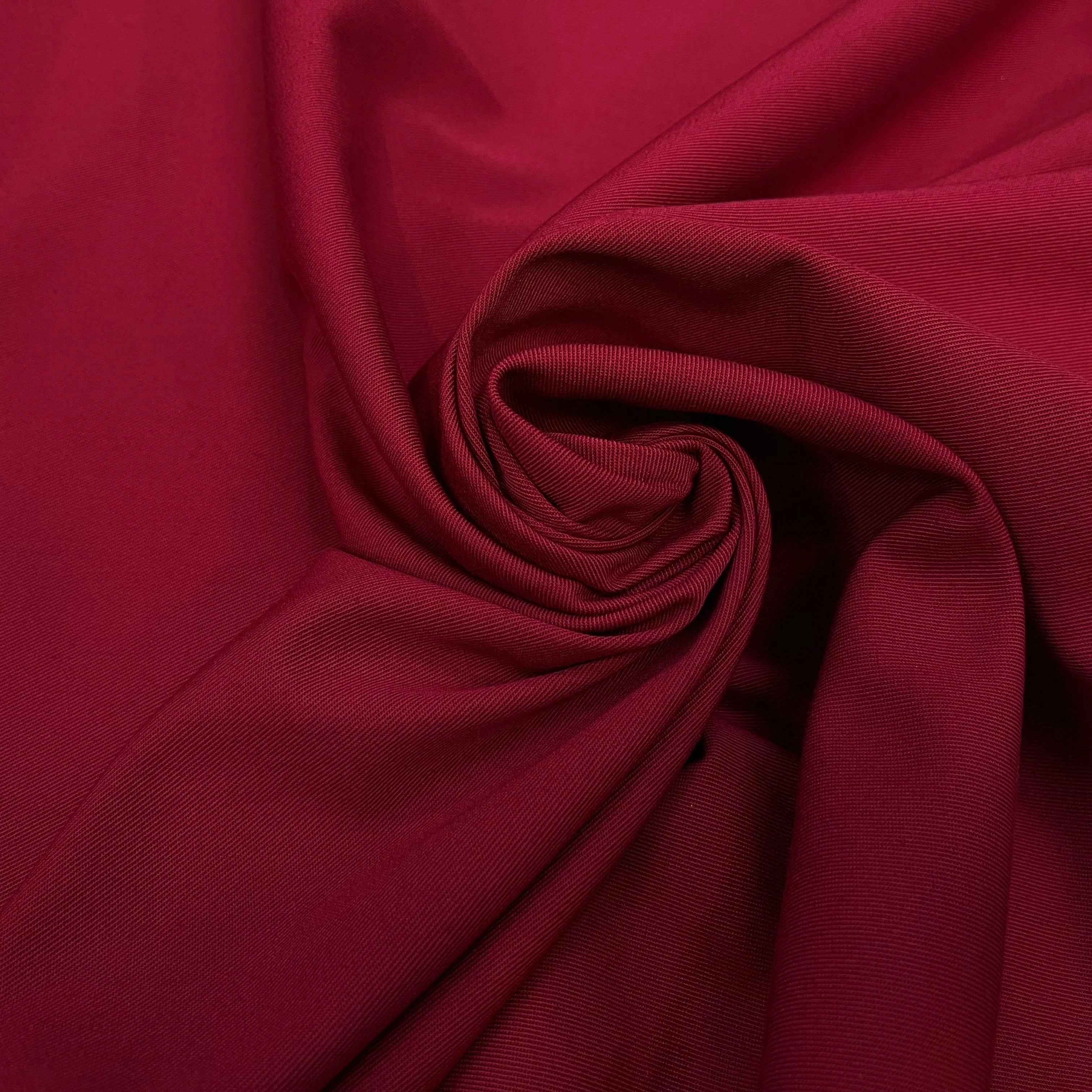 GABARDINE POLYCOTON ROUGE JAPON - My Little Coupon