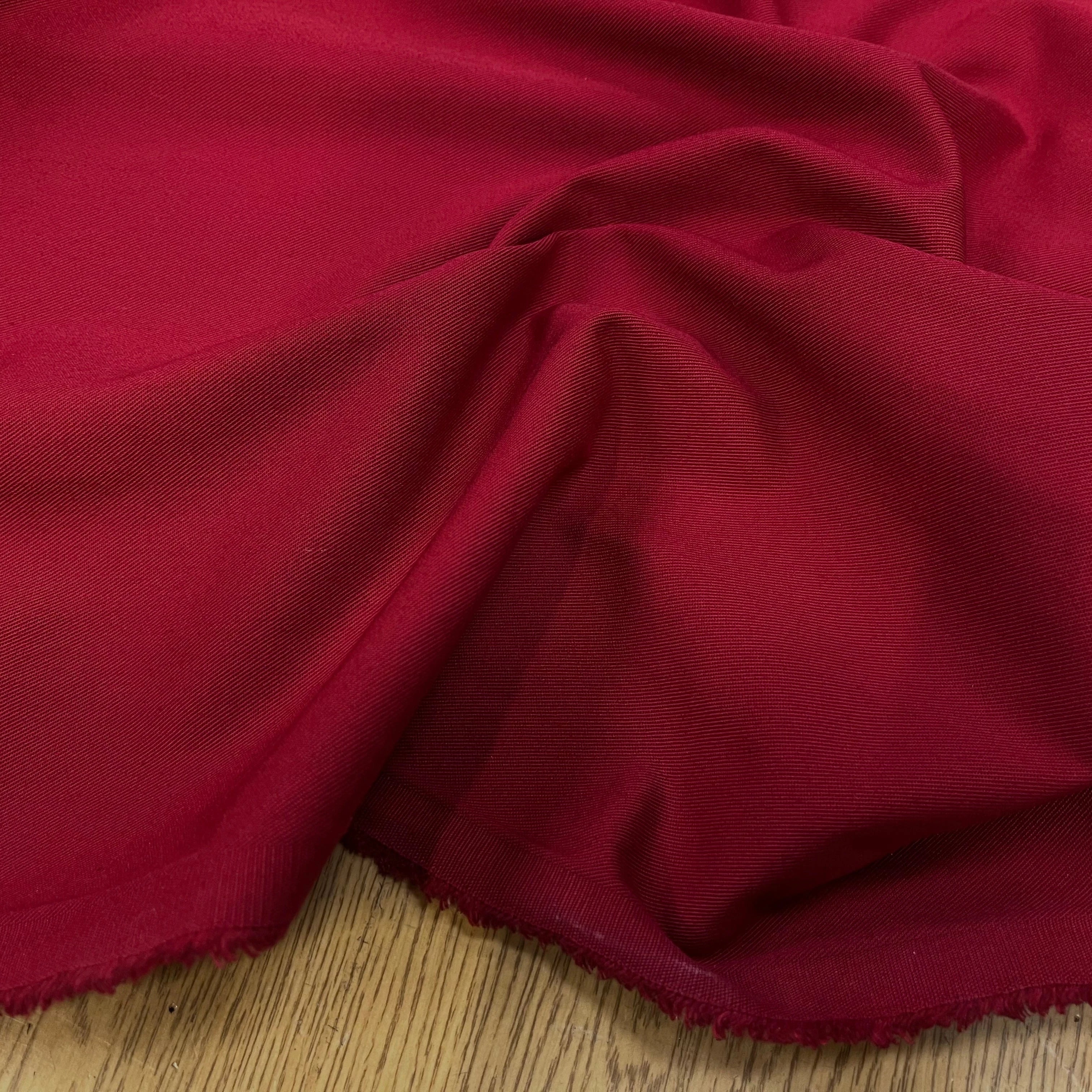 GABARDINE POLYCOTON ROUGE JAPON - My Little Coupon