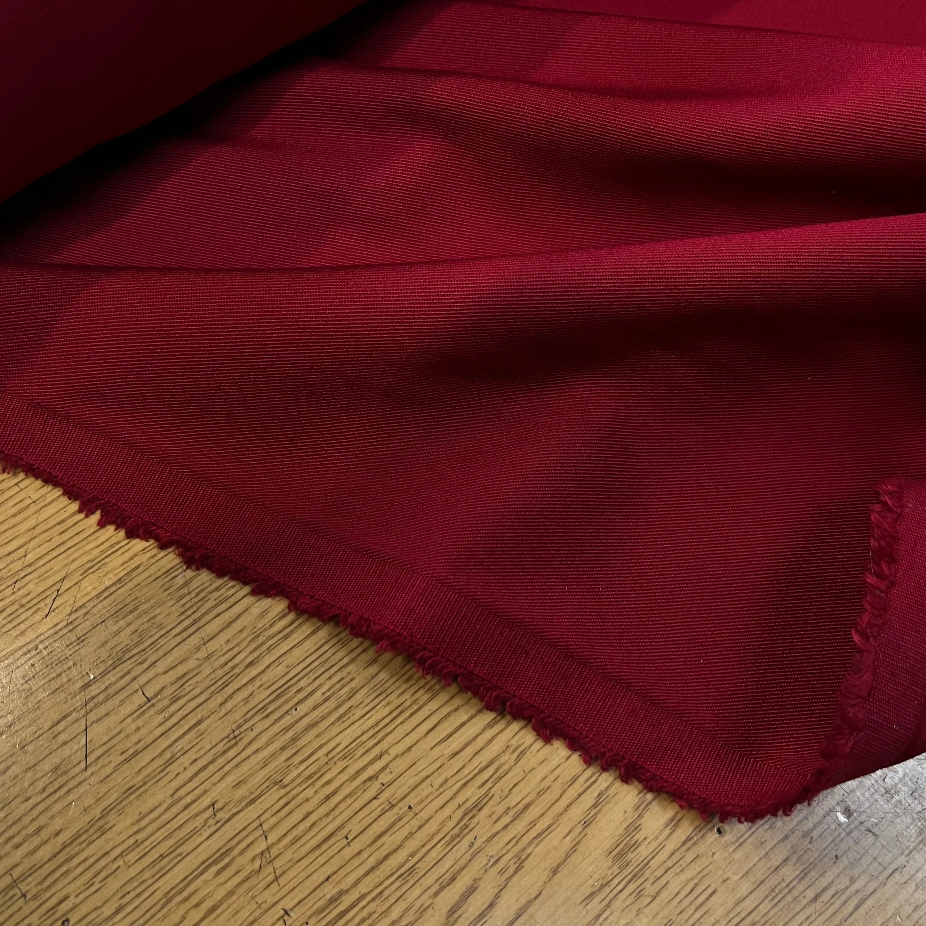 GABARDINE POLYCOTON ROUGE JAPON - My Little Coupon