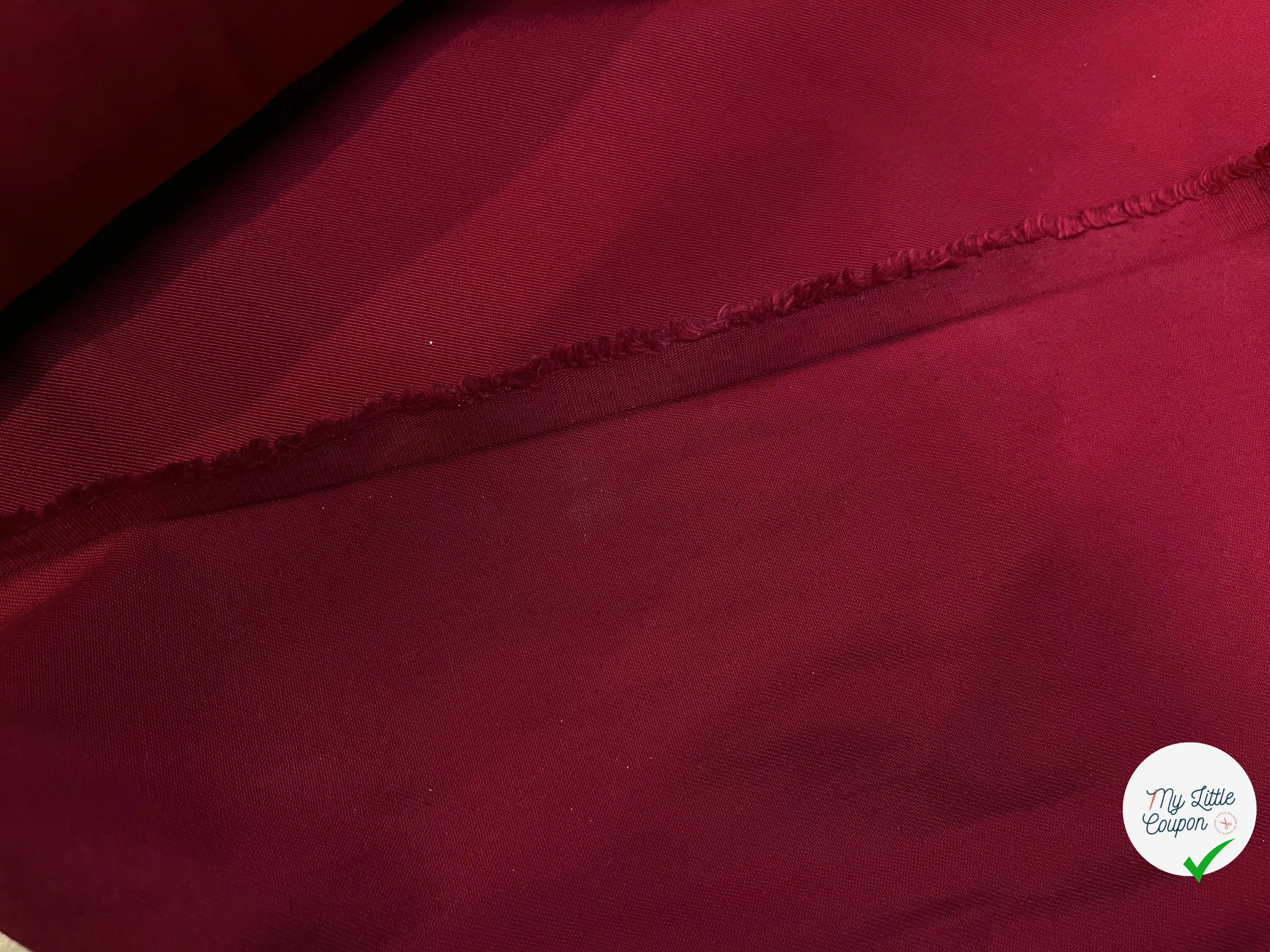 GABARDINE POLYCOTON ROUGE JAPON - My Little Coupon