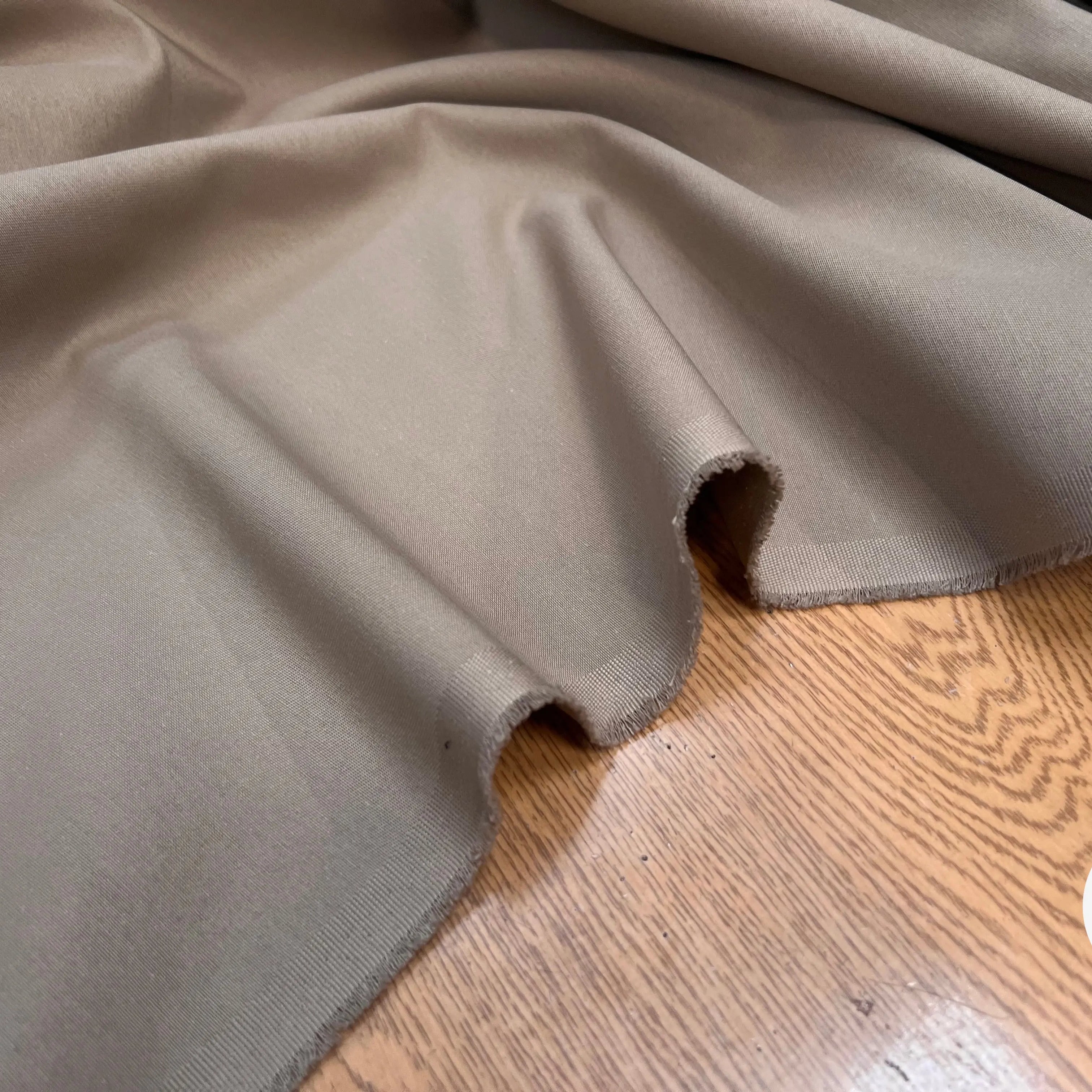 GABARDINE POLYESTER BEIGE FONCÉ CANON JAPON - My Little Coupon