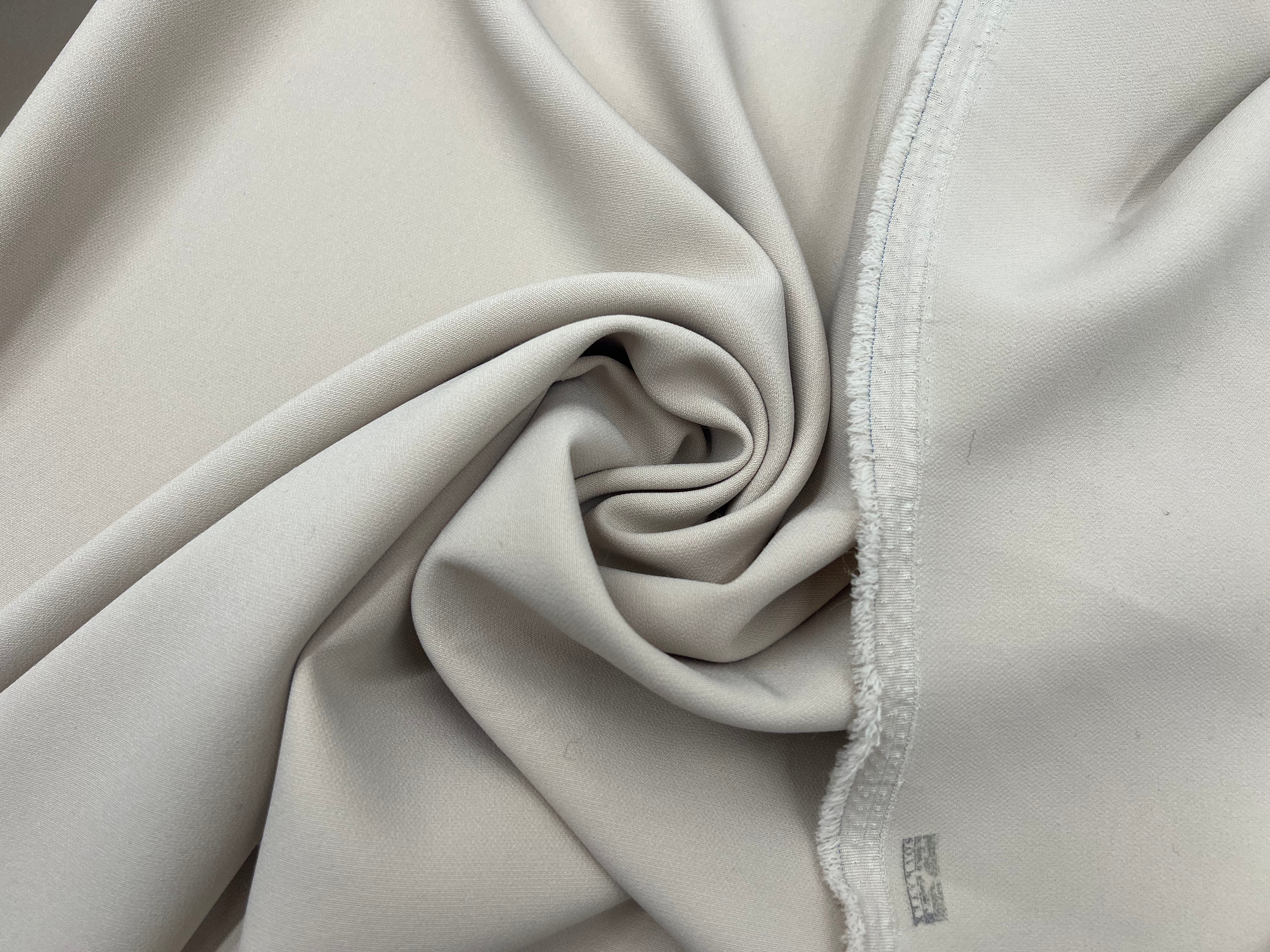 GABARDINE POLYESTER BEIGE TRÈS SOUPLE MSO