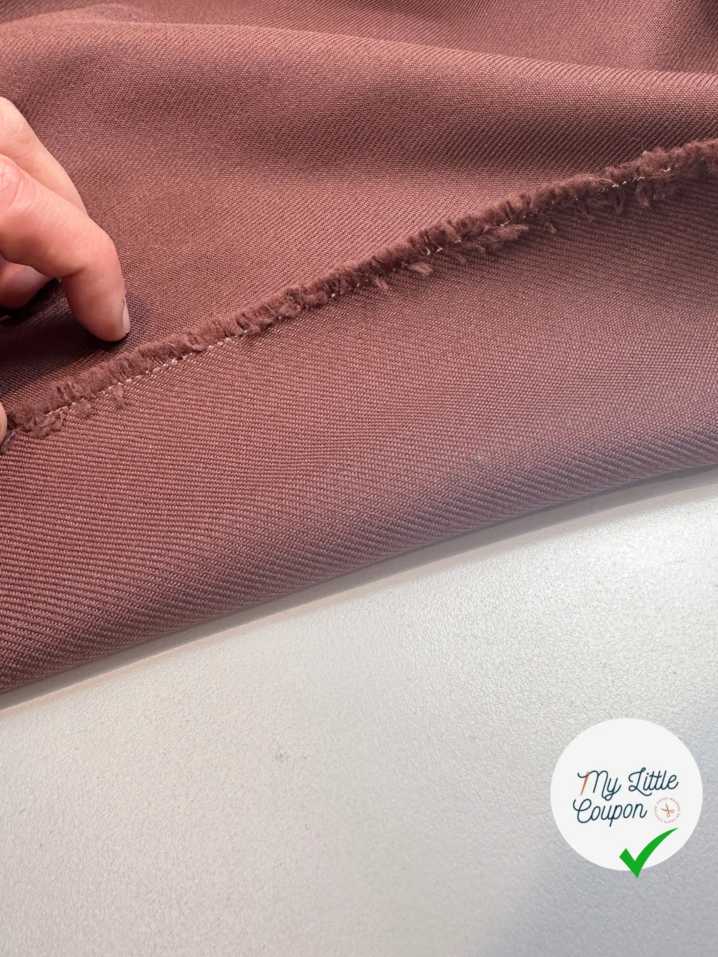 GABARDINE POLYESTER CACAO MSO