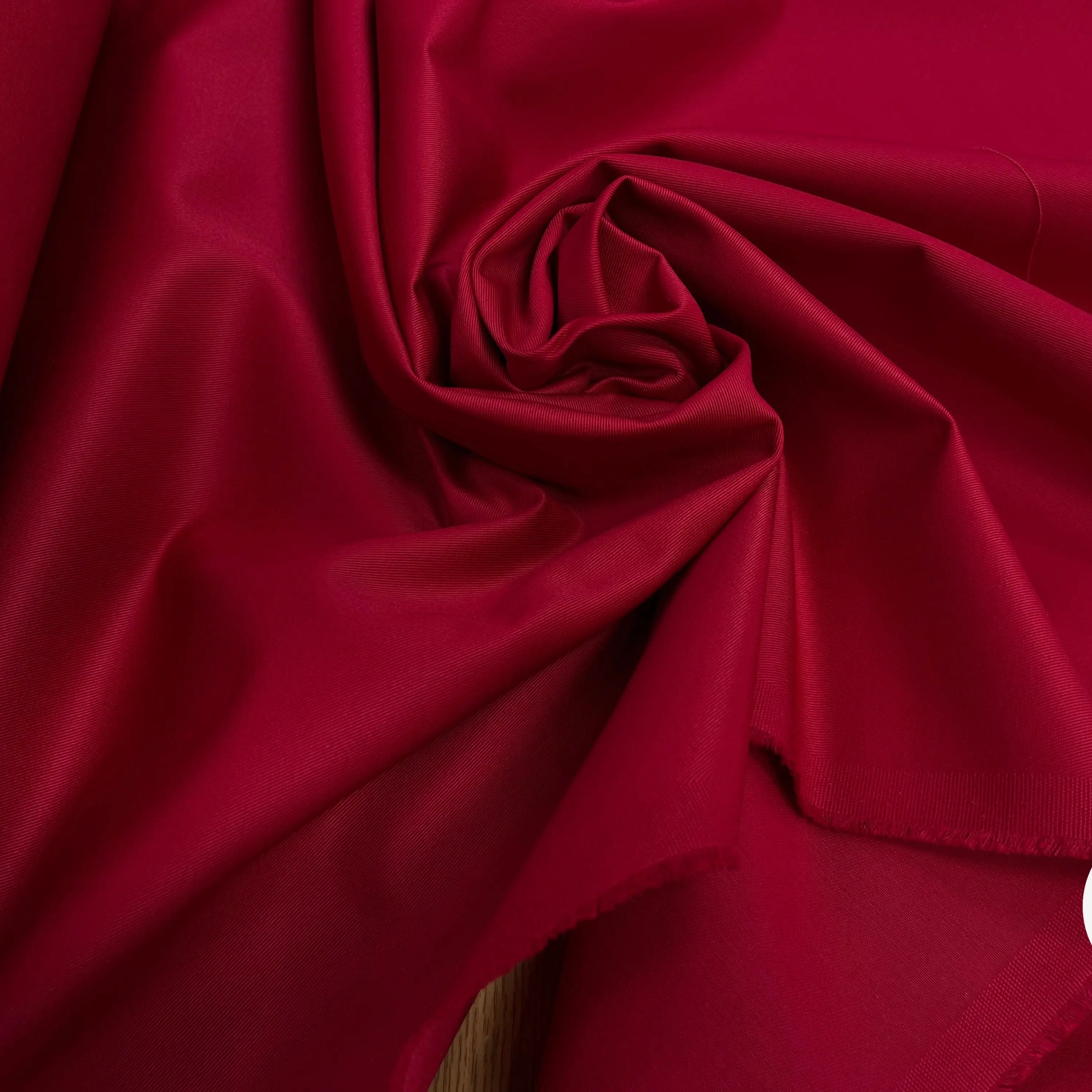 GABARDINE POLYESTER ROUGE CANON JAPON - My Little Coupon