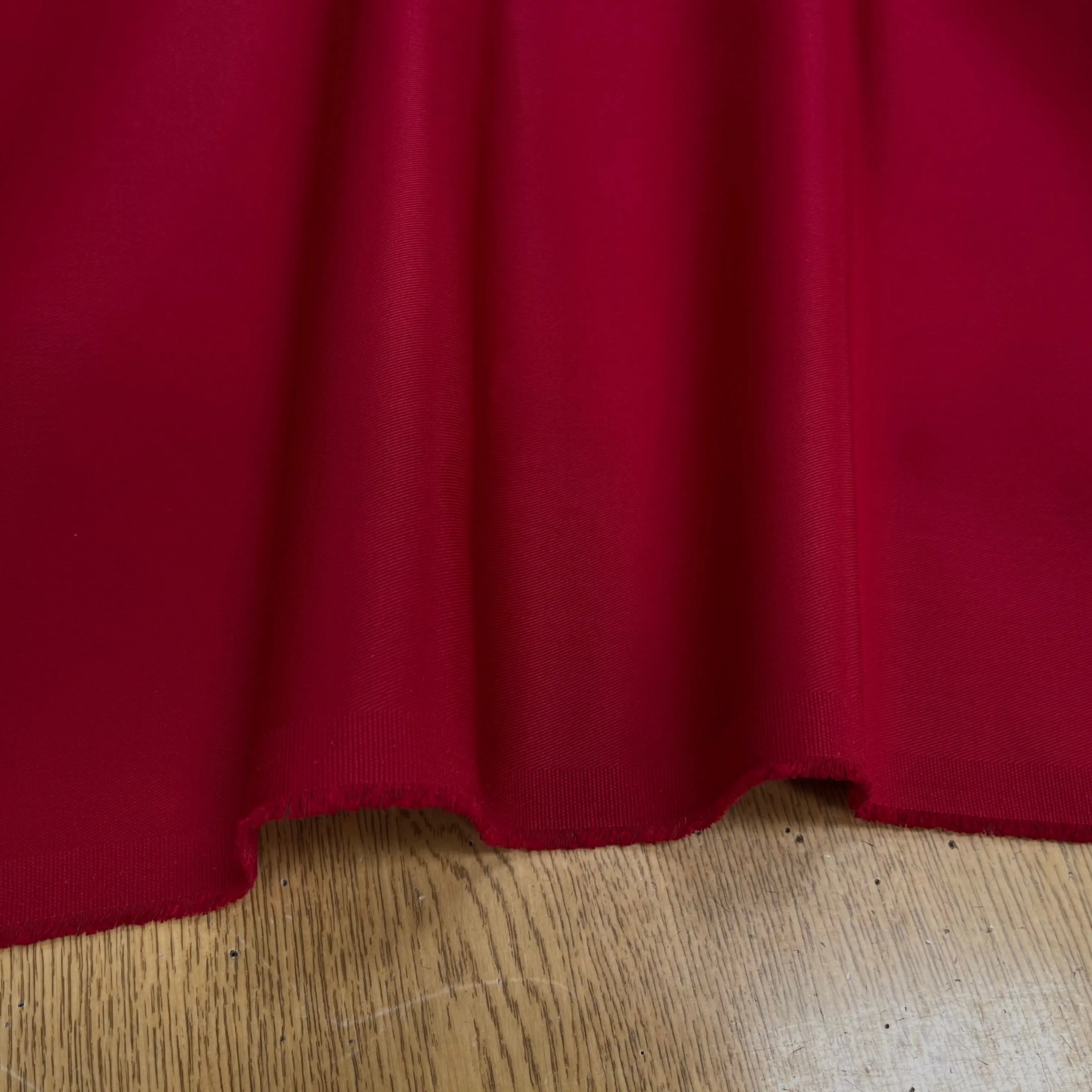 GABARDINE POLYESTER ROUGE CANON JAPON - My Little Coupon