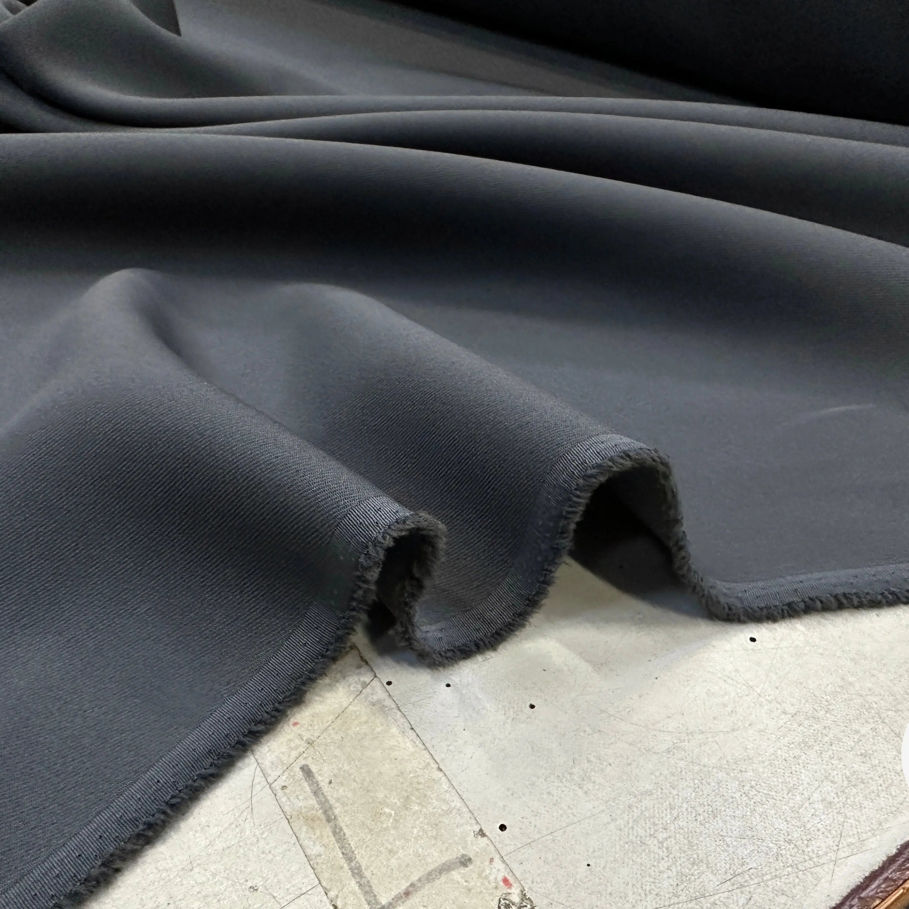 GABARDINE POLYESTER STEEL GREY - My Little Coupon