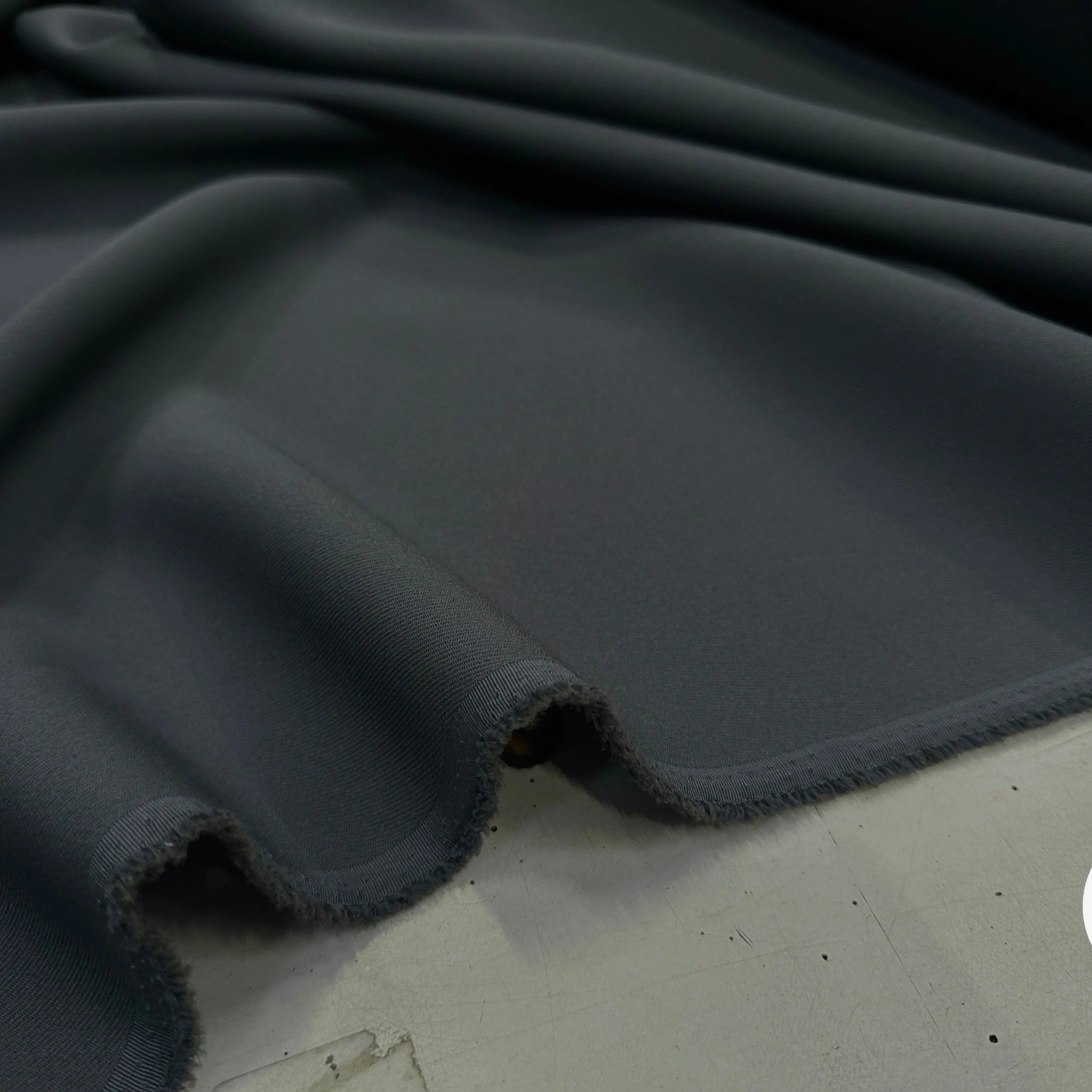 GABARDINE POLYESTER STEEL GREY - My Little Coupon