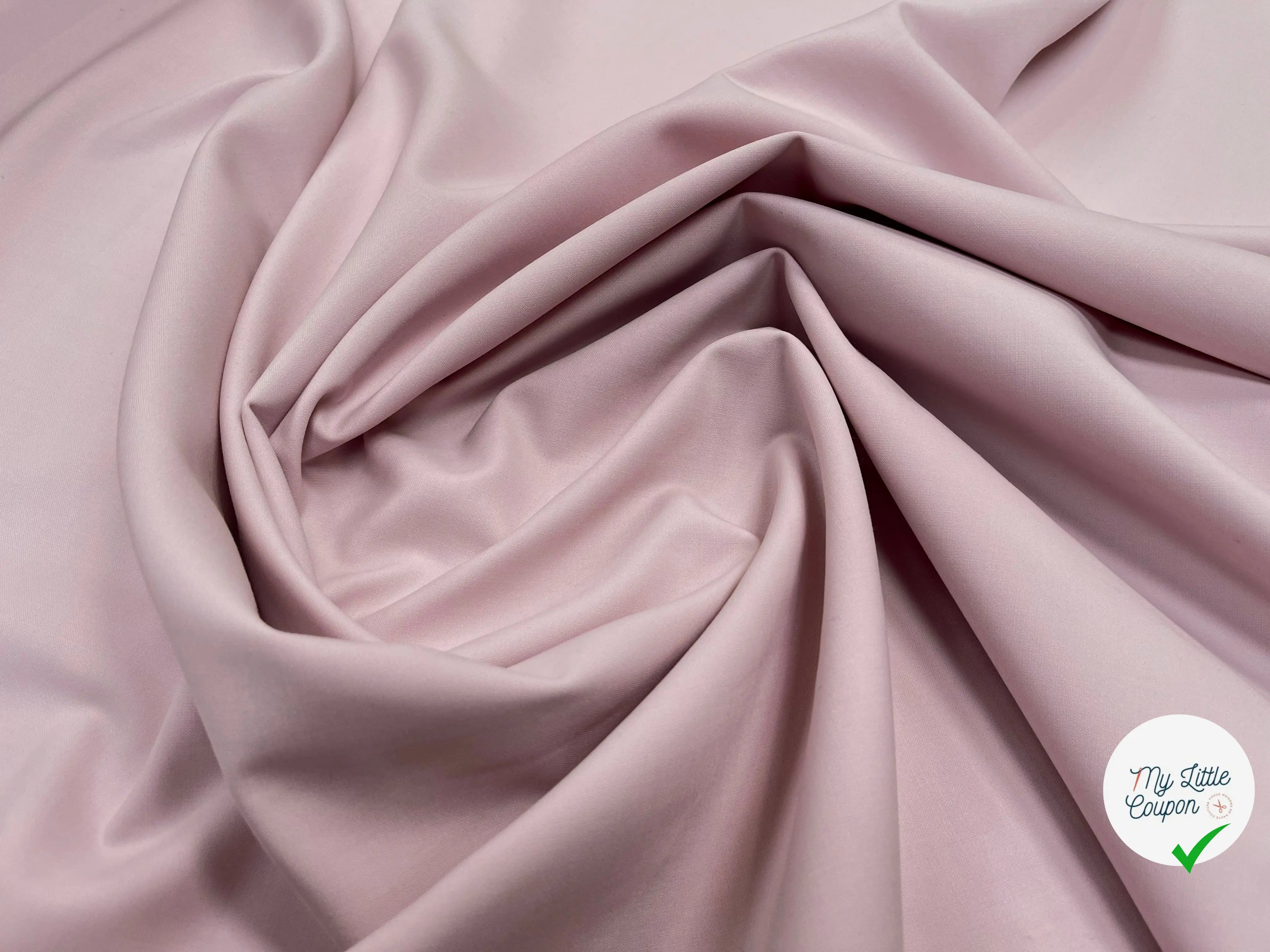 GABARDINE POLYLAINE 41% LAINE VIERGE LIGHT PINK - My Little Coupon