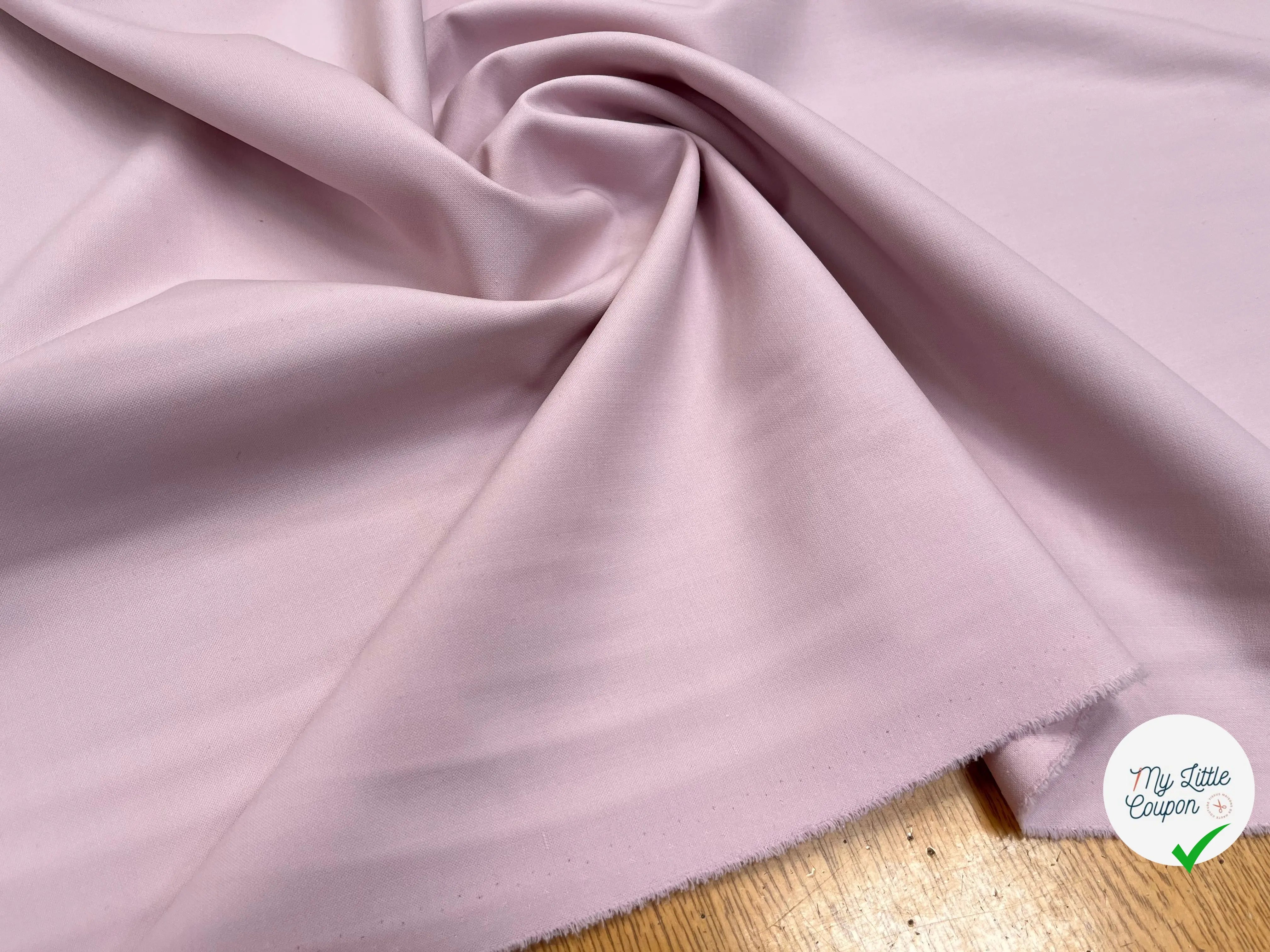 GABARDINE POLYLAINE 41% LAINE VIERGE LIGHT PINK - My Little Coupon