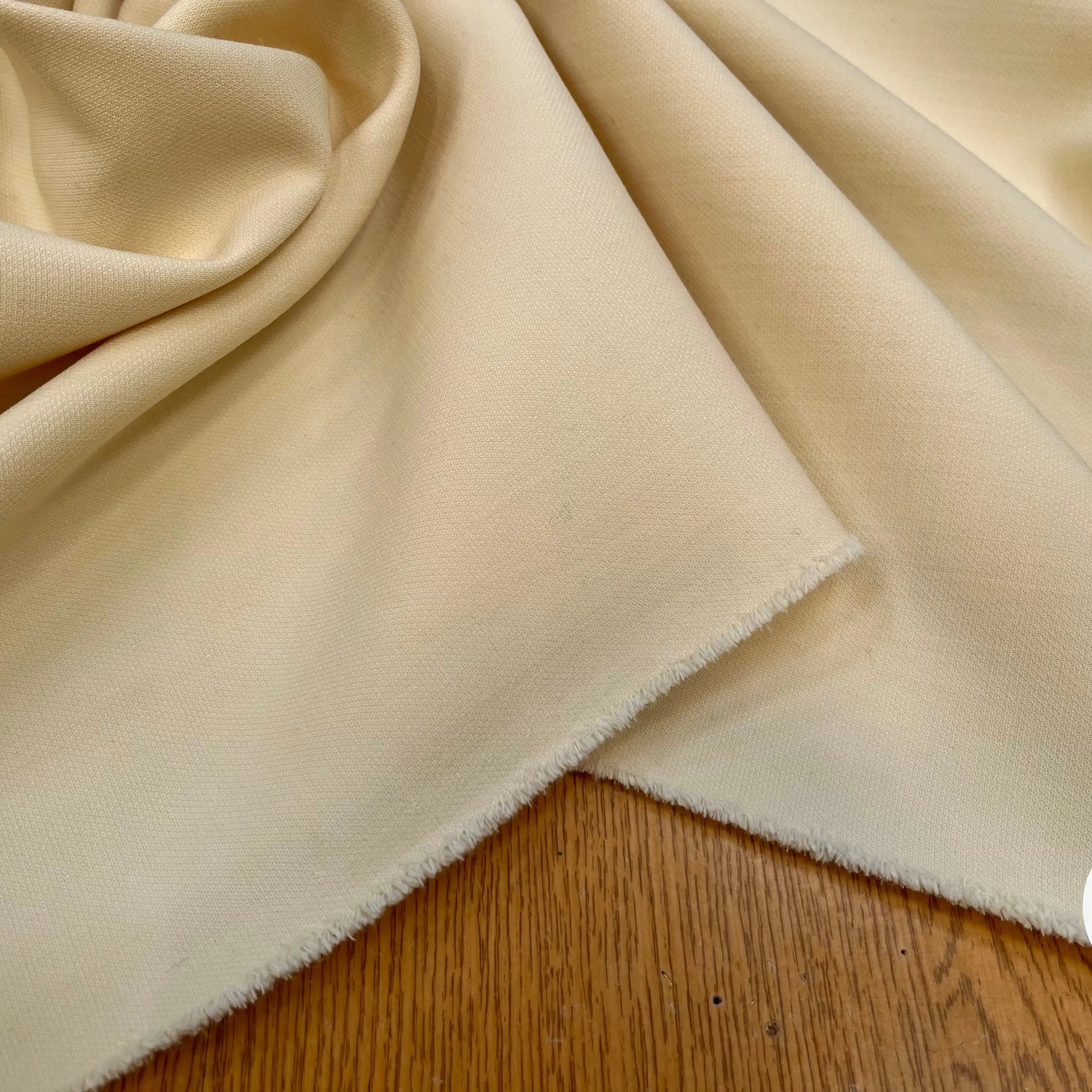 GABARDINE POLYLAINE LYOCEL JAUNE CLAIR - My Little Coupon