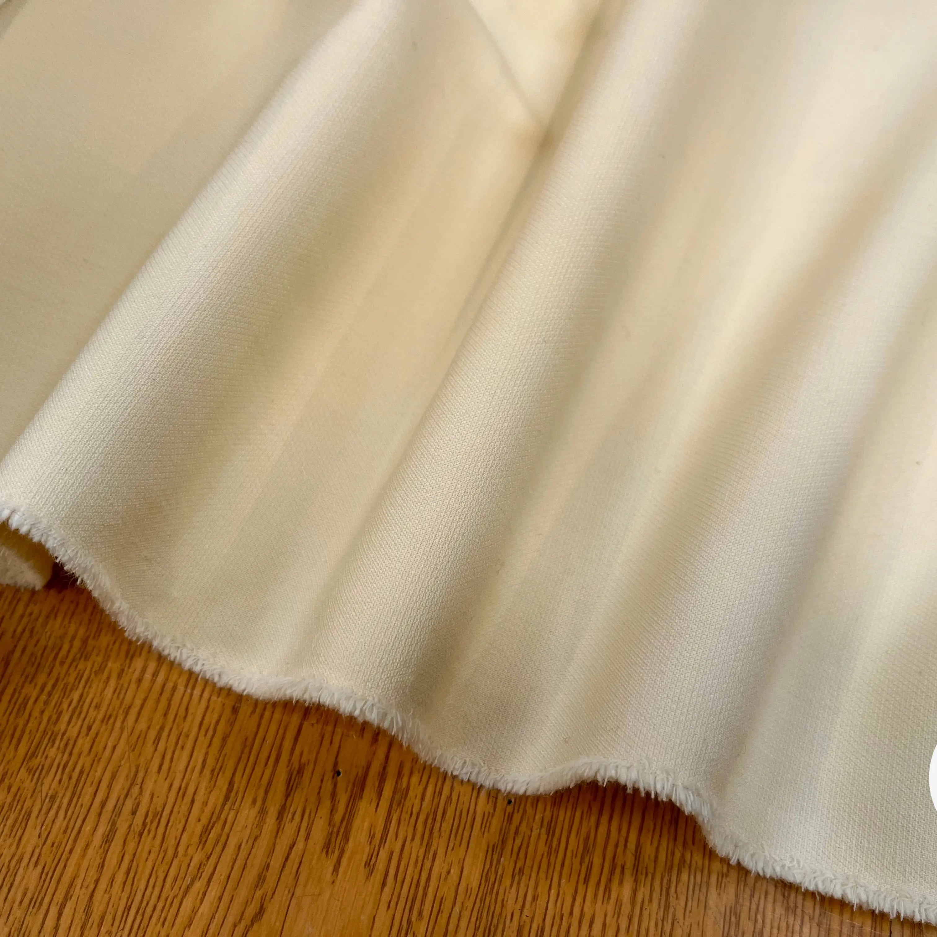 GABARDINE POLYLAINE LYOCEL JAUNE CLAIR - My Little Coupon