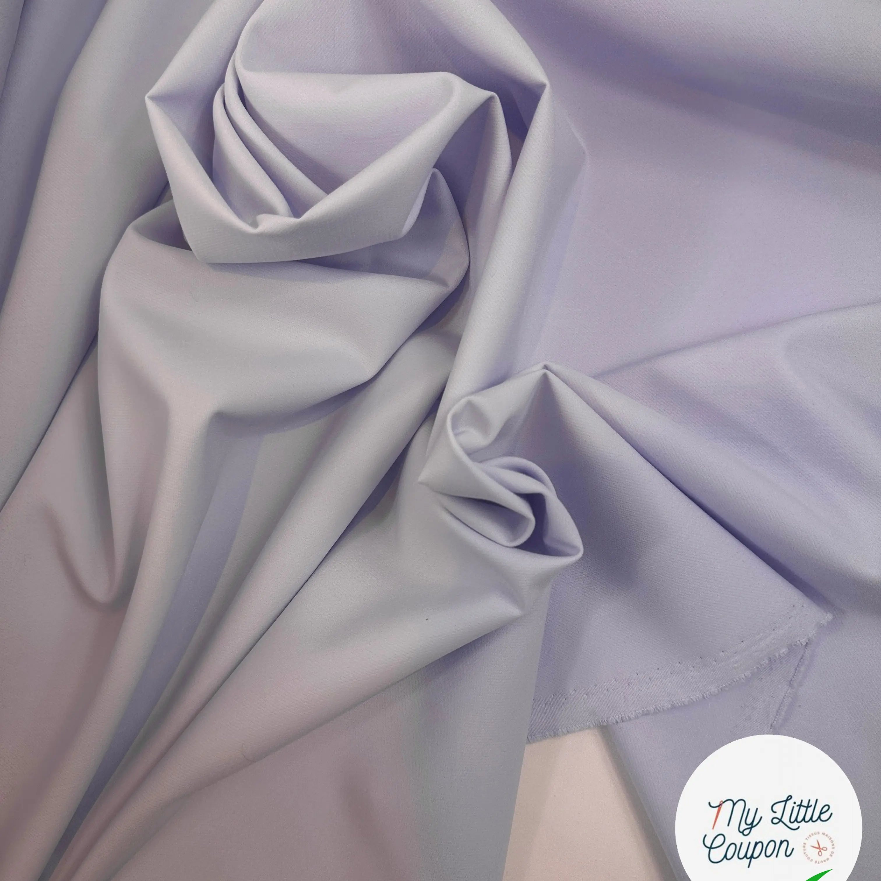 GABARDINE POLYVISCOSE LILAS CLAIR MSO